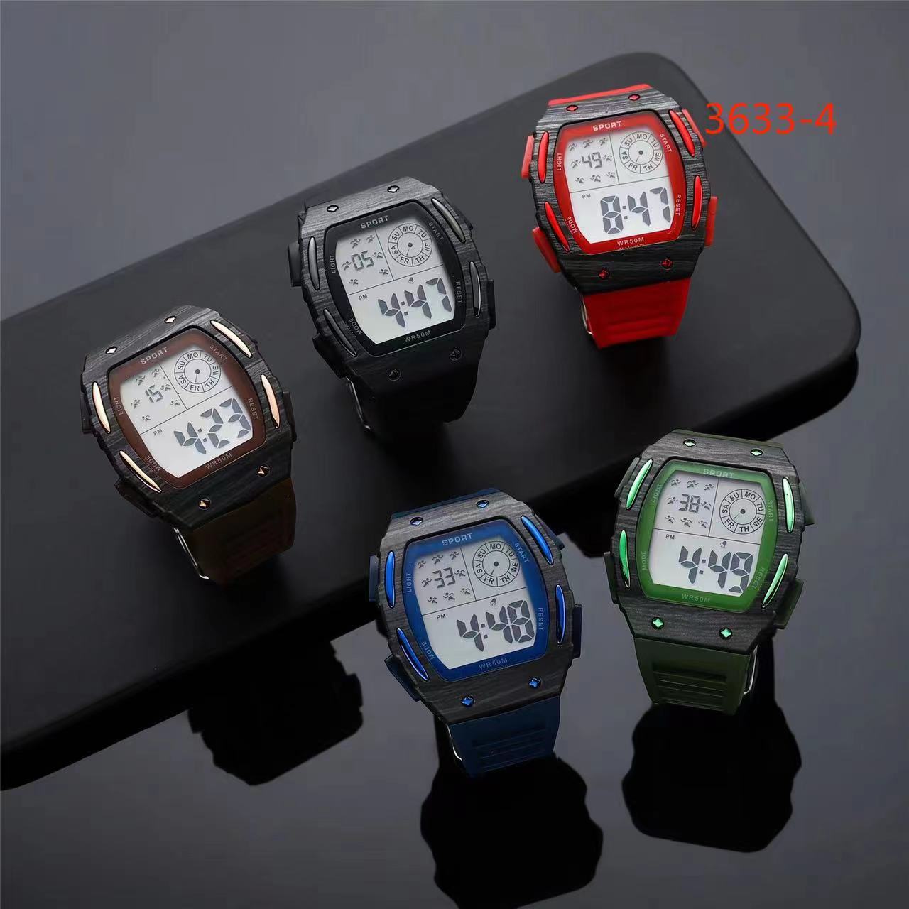 Electronic watch, sports electronic watch, student electronic watch, sports electronic watch, fashionable sports electronic watch, student electronic watch details Picture