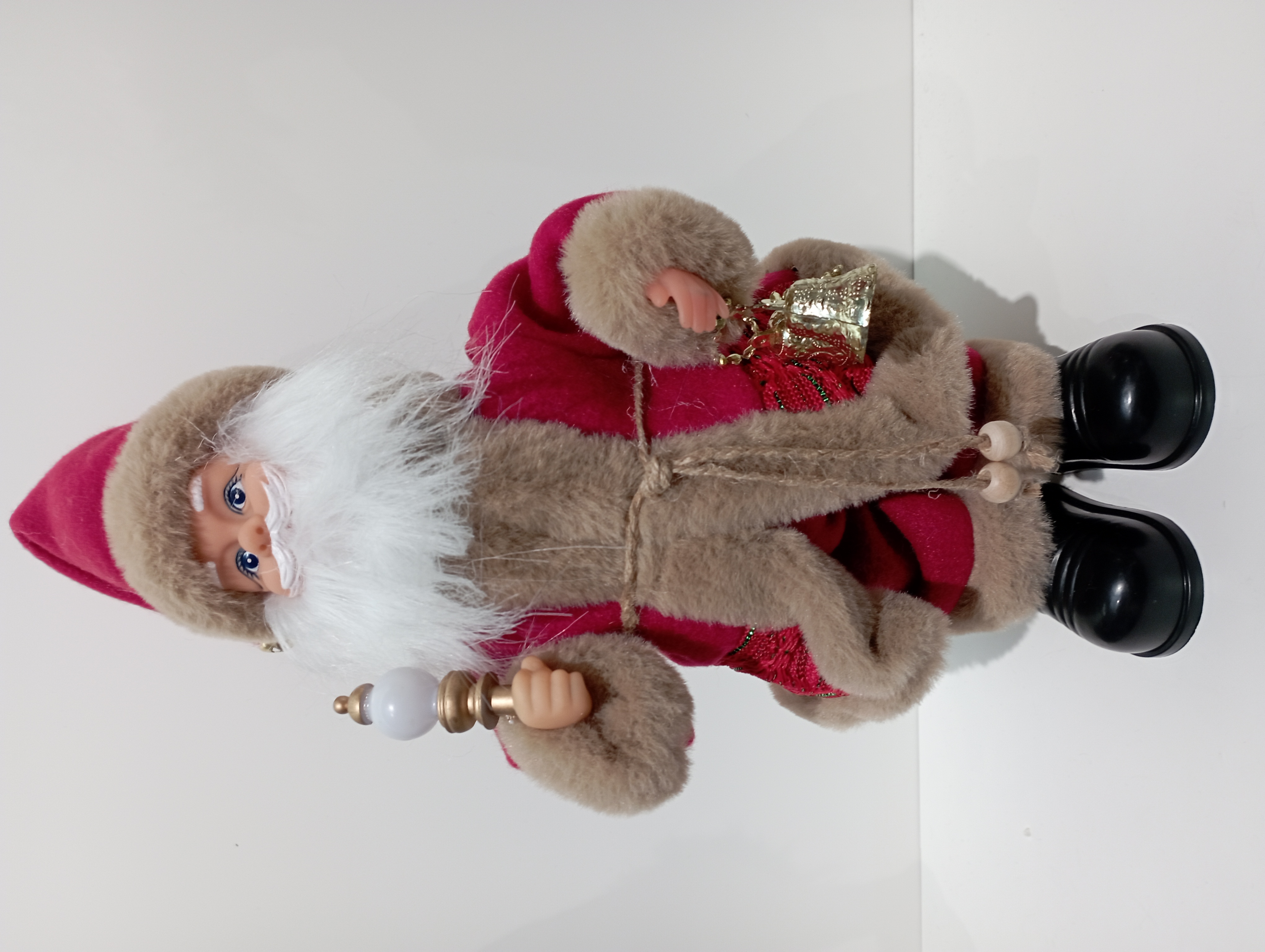 圣诞老人小电动玩具9123铃铛带音乐带灯华服