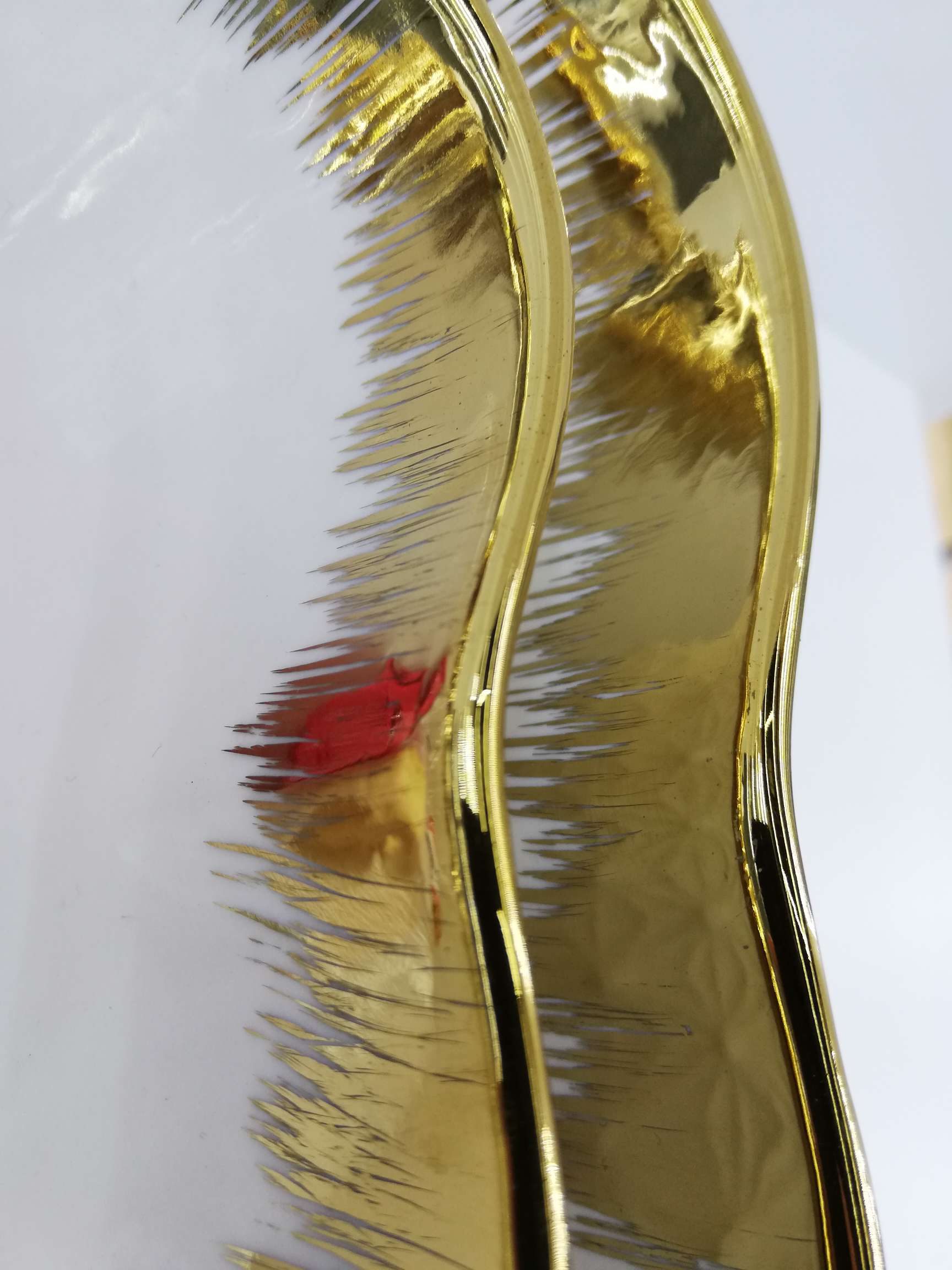 外贸热销款四方花碗新款镀金边浮雕陶瓷碗花碗详情图5