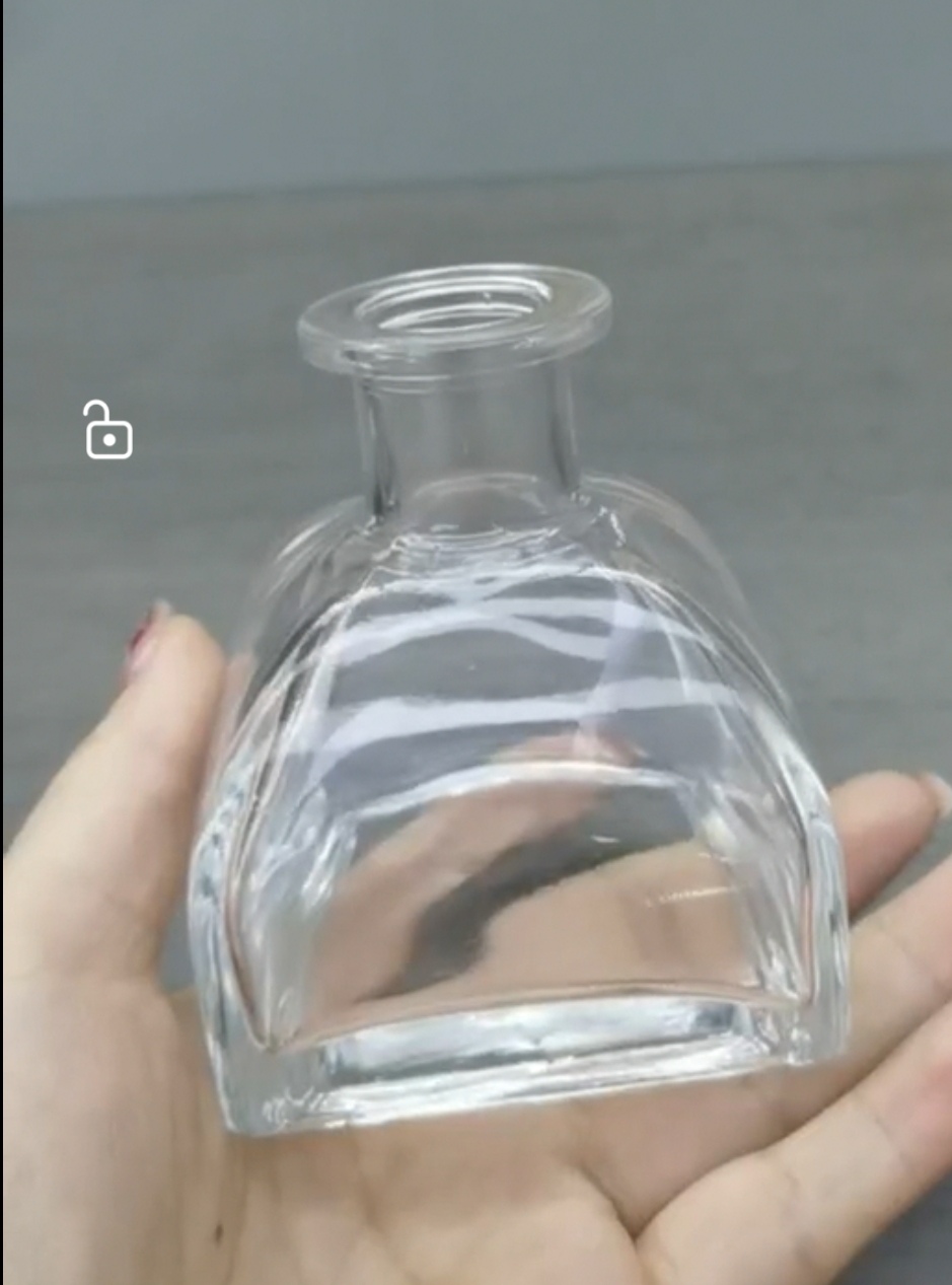 厚德玻璃 100毫升透明玻璃蒙古包香薰瓶 车载香薰瓶图