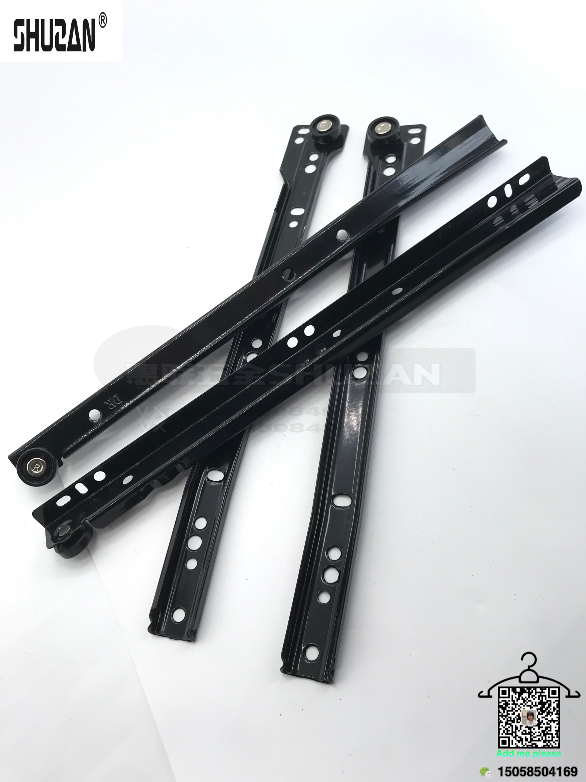 Shuzan hardware riel de bombeo kit de fijación tamaño especificación cajón gabinete especial fuerte y duradero Item Picture