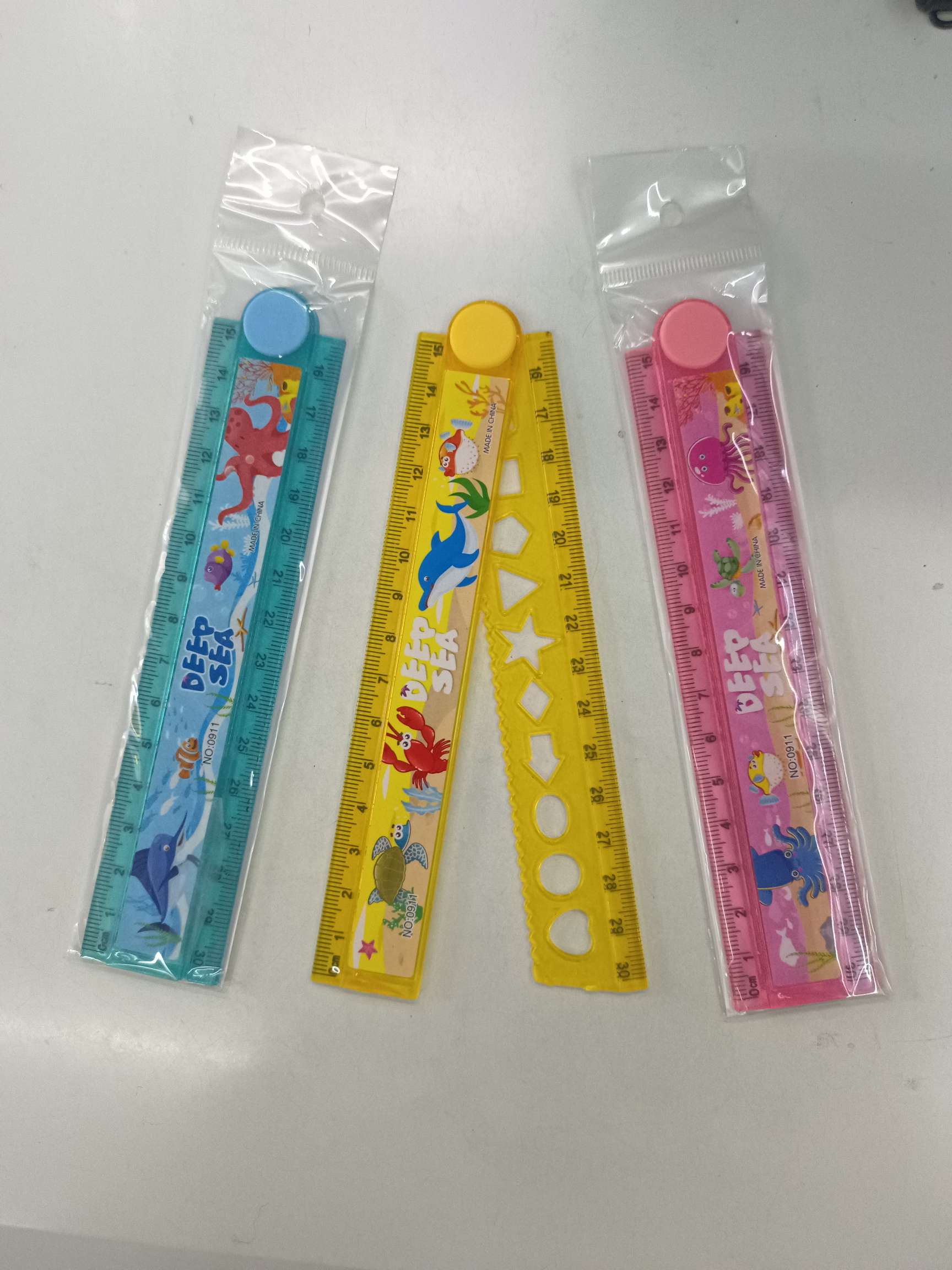 学生卡通折叠尺，1箱1280PCS