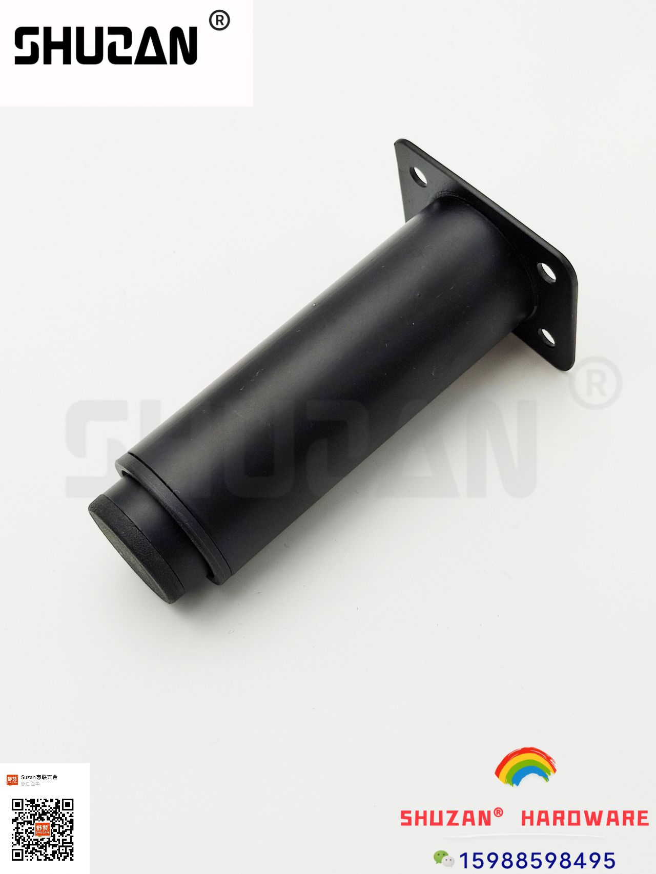 Shuzan hardware cabinet feet are sturdy and durable, with a simple black style that is elegant and generous. Factory direct sales details Picture