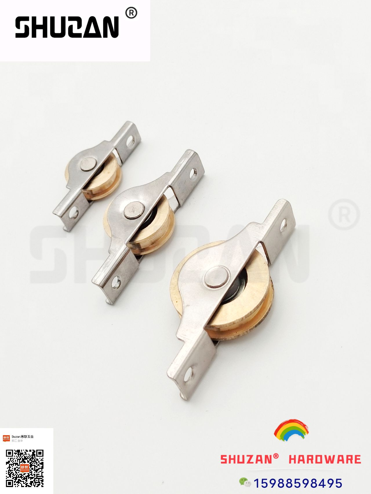 Polea guía de la rueda polea de la puerta de traslación polea galvanizada de alta calidad del carril de la puerta de desplazamiento polea engrosada antidecolación corredera de amortiguación de alta calidad