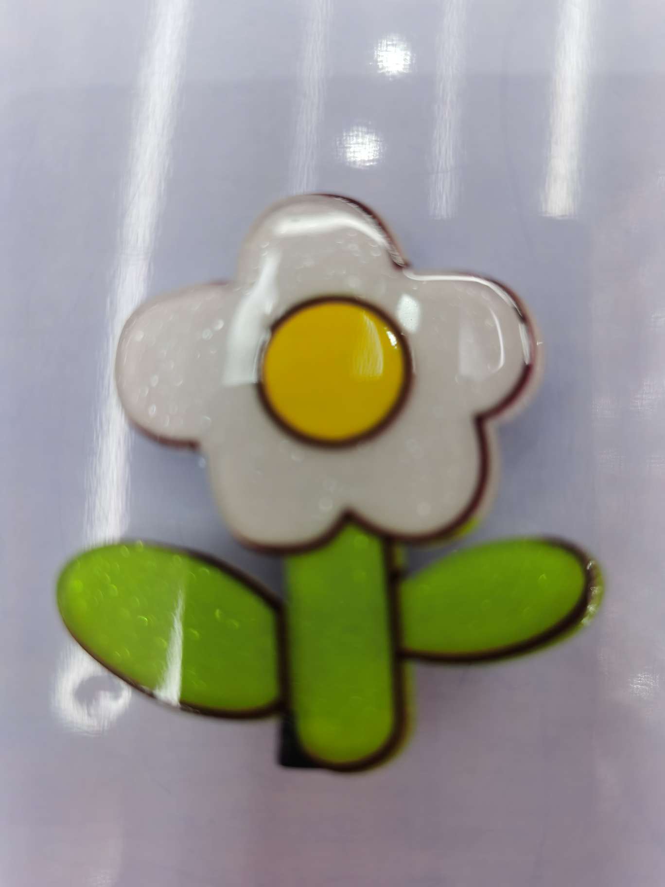 中号五款五色一卡压克力花5公分夹子茗兰饰品详情图6