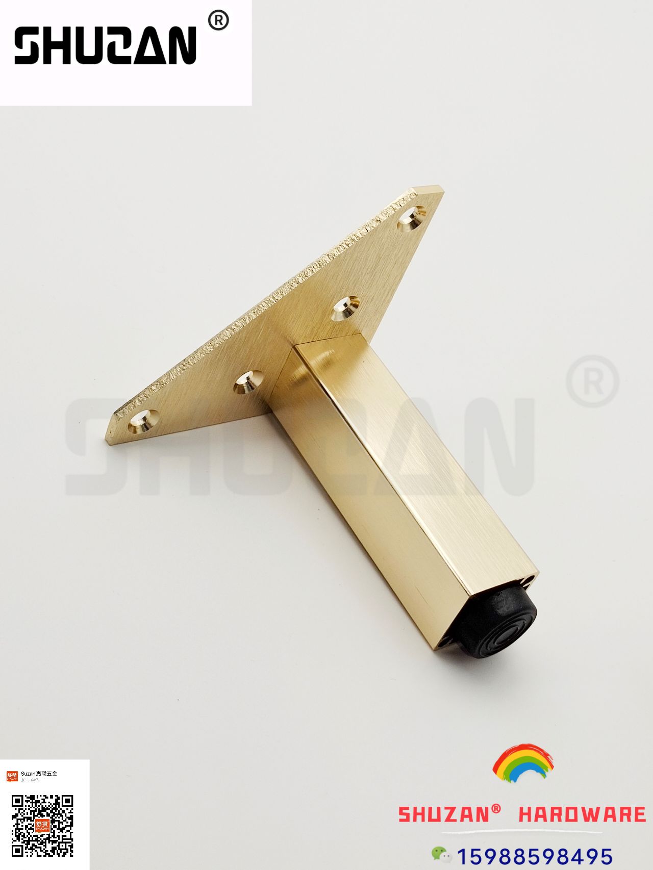 Shuzan Golden cabinet legs, new modern style, sturdy, durable, beautiful, grand and specially supplied for foreign trade Specification image