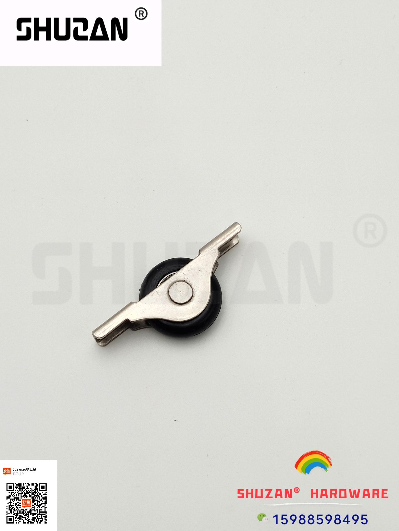 Polea guía de la rueda polea de la puerta de traslación polea del carril de la puerta de desplazamiento galvanizado de alta calidad polea engrosada antidescalcificación corredera de amortiguación de alta calidad Specification image