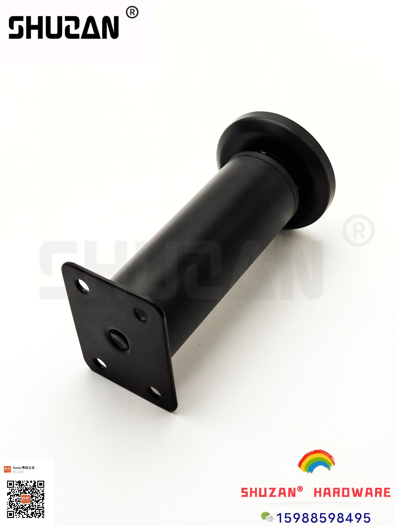 Shuzan hardware cabinet feet are sturdy and durable, with a simple black style that is elegant and generous. Factory direct sales Item Picture
