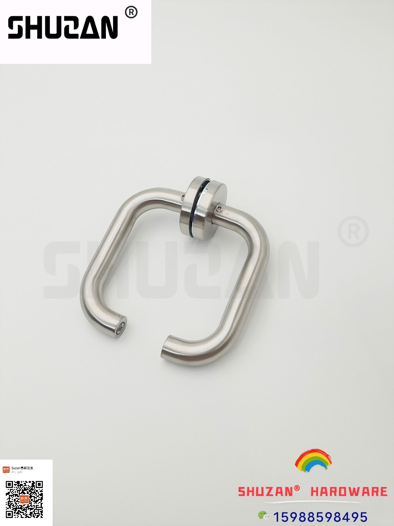 Shuzan silver wood door handle multi-especificación boutique handle fuerte y duradero no es fácil de oxidar details Picture