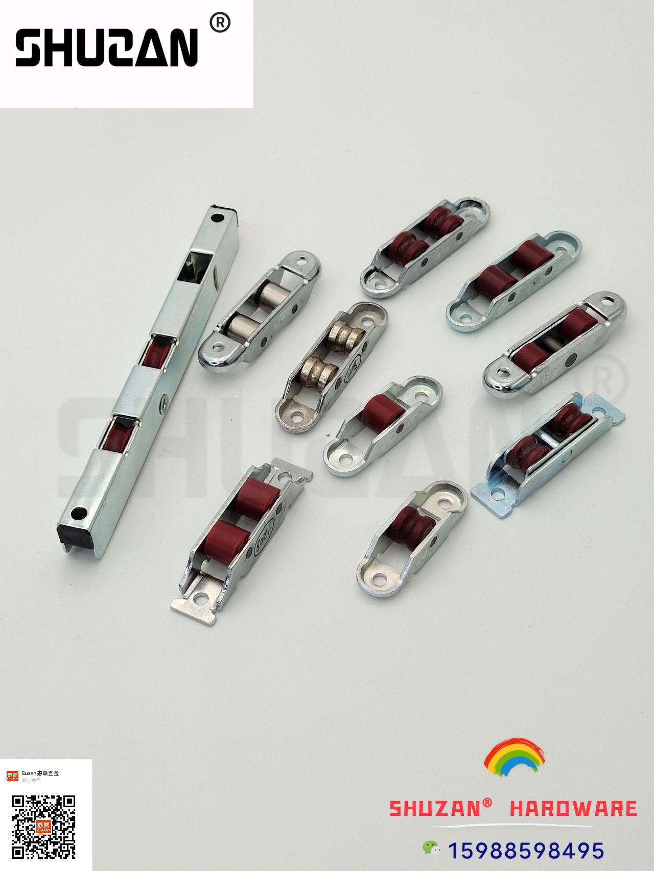 The Shuzan sliding wheels are sturdy and durable. The sliding wheels for sliding doors, glass doors and cabinet doors are all suitable for Shuzan Specification image