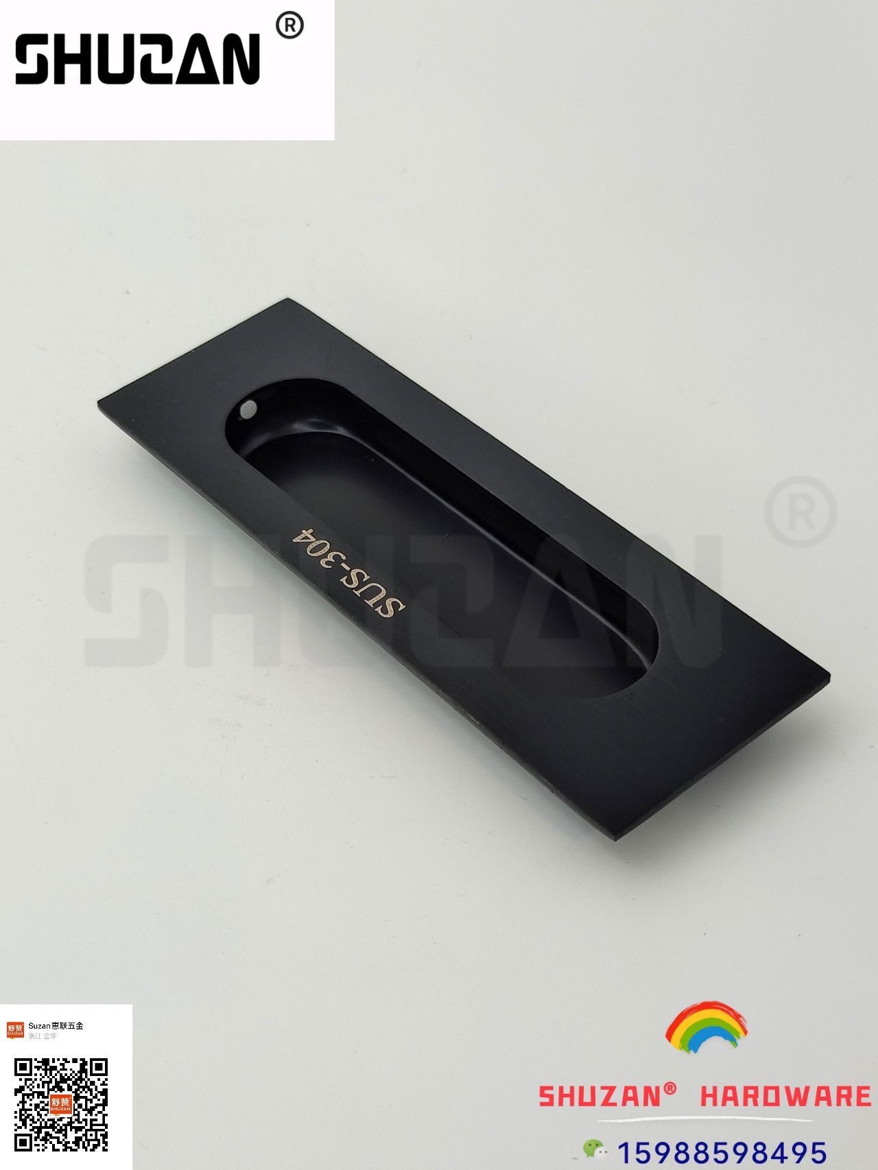 The black concealed buckle Shuzan concealed buckle handle is exquisite, beautiful, sturdy and durable. Shuzan quality, exclusively for foreign trade Specification image