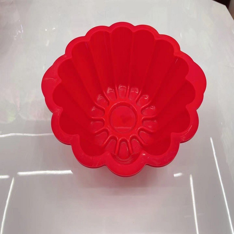 玫瑰花蛋糕模/戚风蛋糕模/莲花托蛋糕模白底实物图