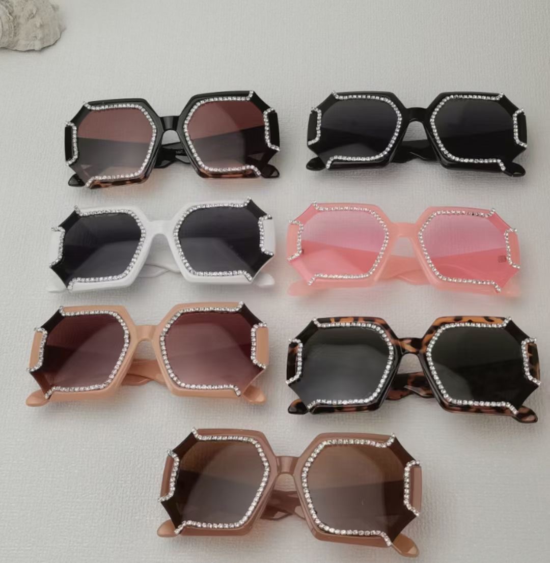 2023镶钻太阳镜新款女士墨镜欧美流行款A19
