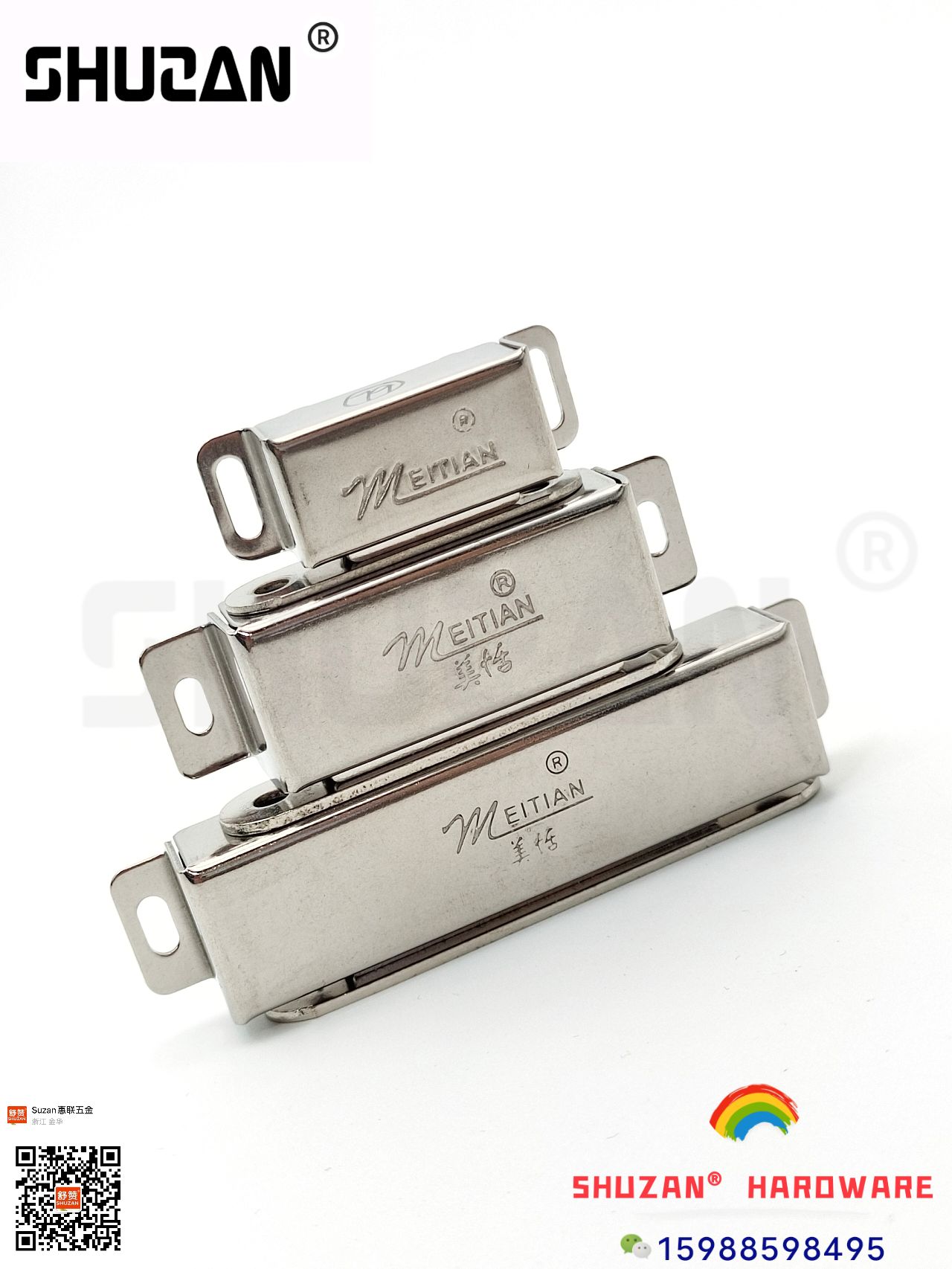 Shuzan magnetic clamps, hardware magnetic stickers and magnetic strips are sturdy and durable. We offer a variety of styles for export