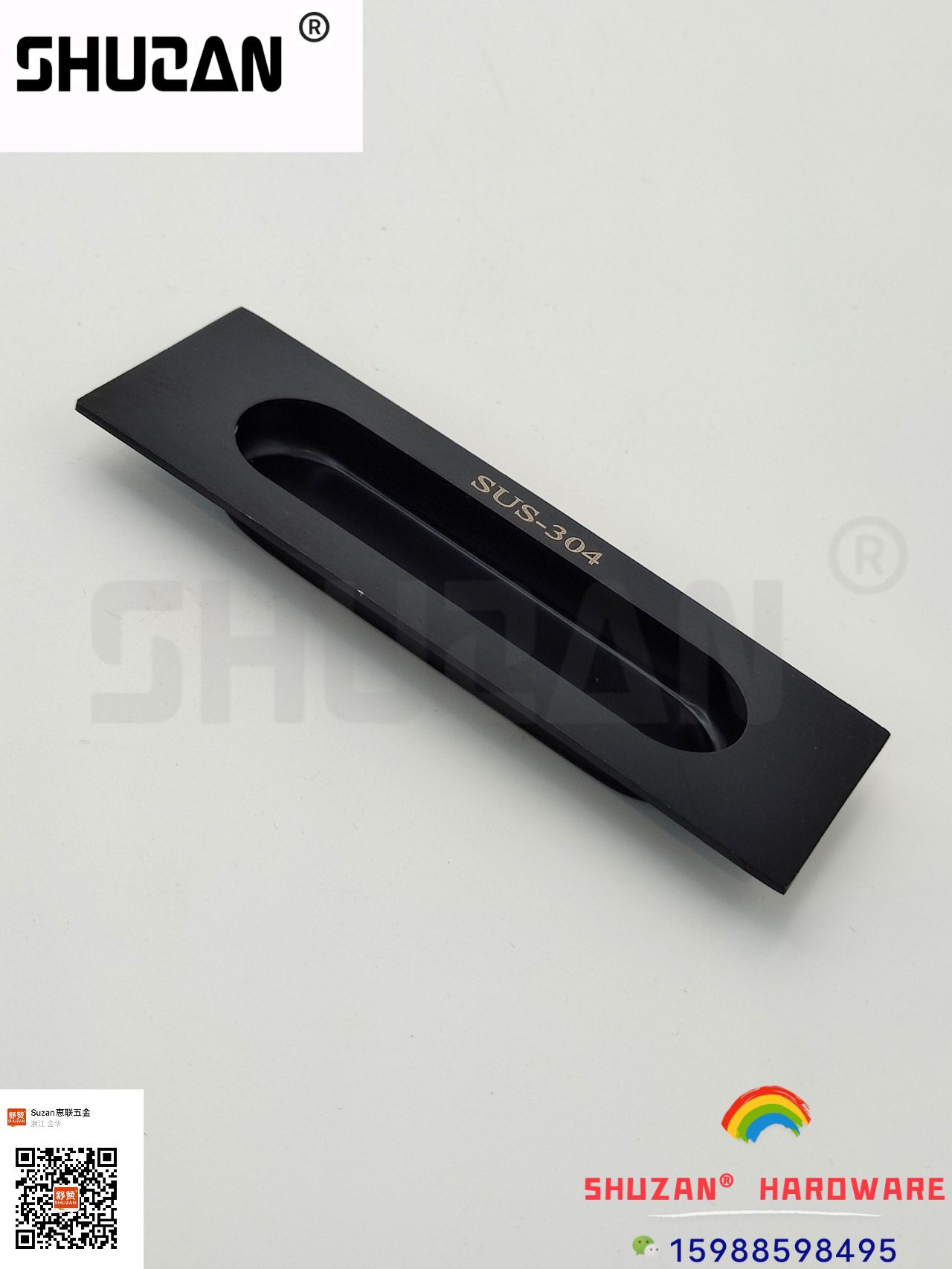The black concealed buckle Shuzan concealed buckle handle is exquisite, beautiful, sturdy and durable. Shuzan quality, exclusively for foreign trade Item Picture