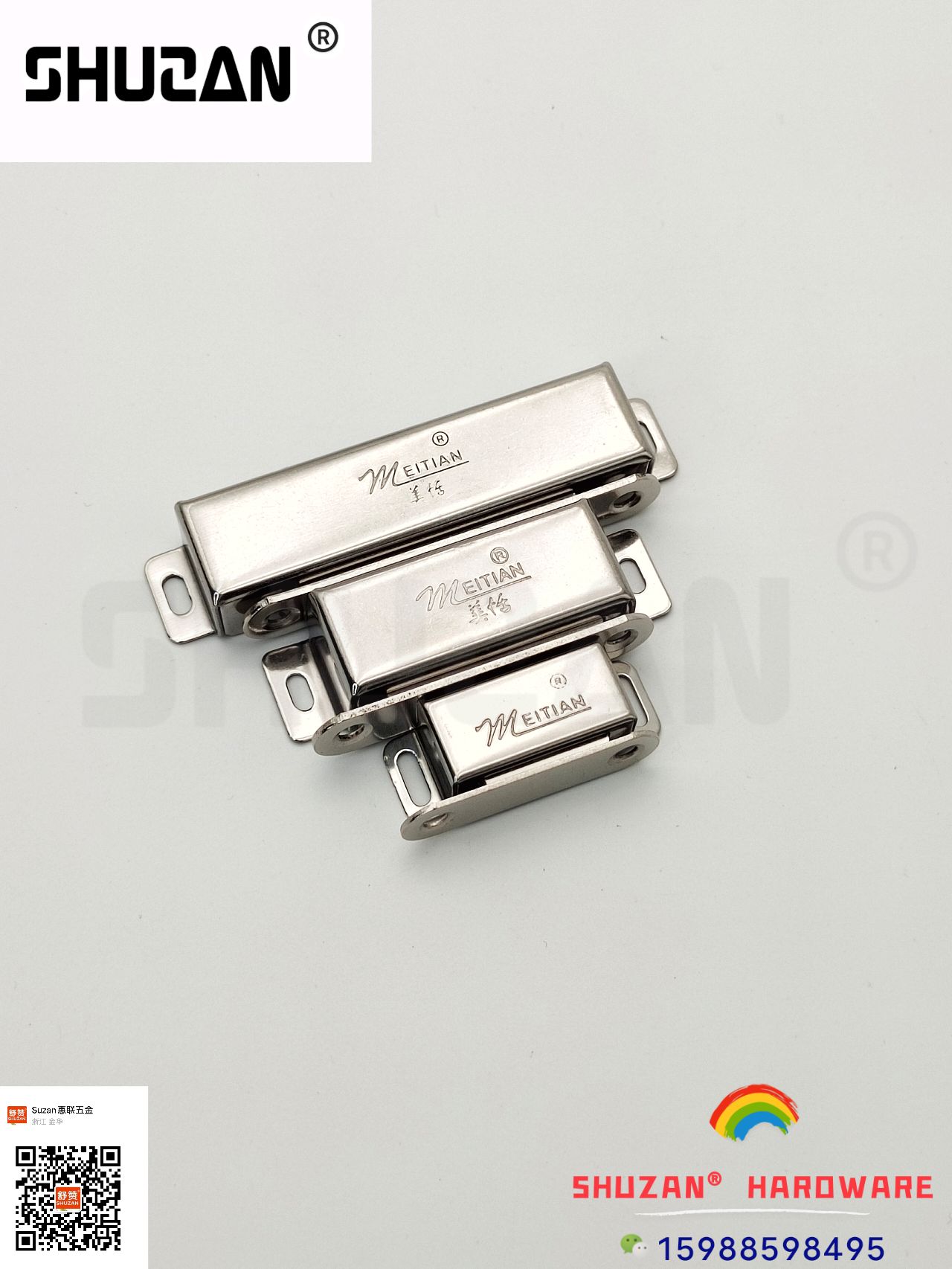 Shuzan magnetic clamps, hardware magnetic stickers and magnetic strips are sturdy and durable. We offer a variety of styles for export Specification image