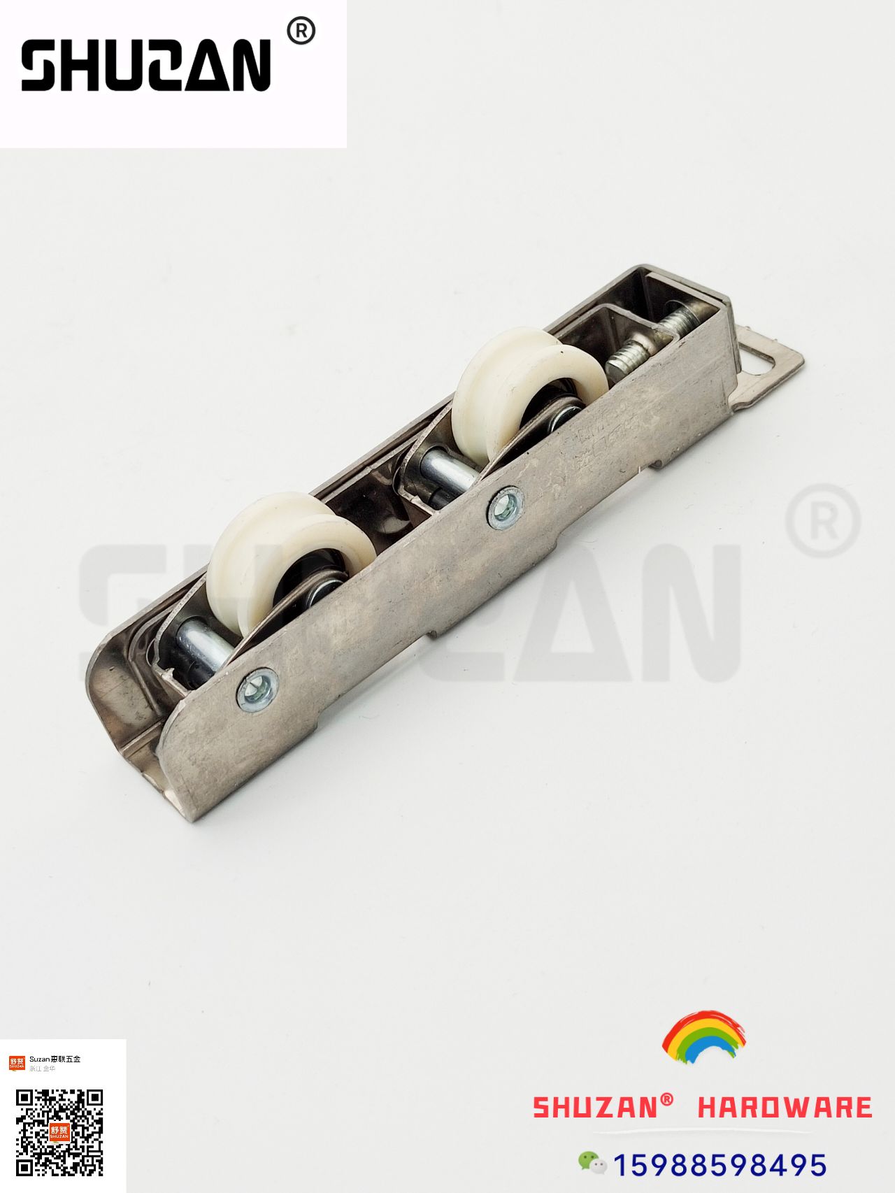 The hardware sliding wheels and Shuzan wheels are sturdy and durable. The sliding door wheels, glass doors and cabinet doors are all suitable for Shuzan