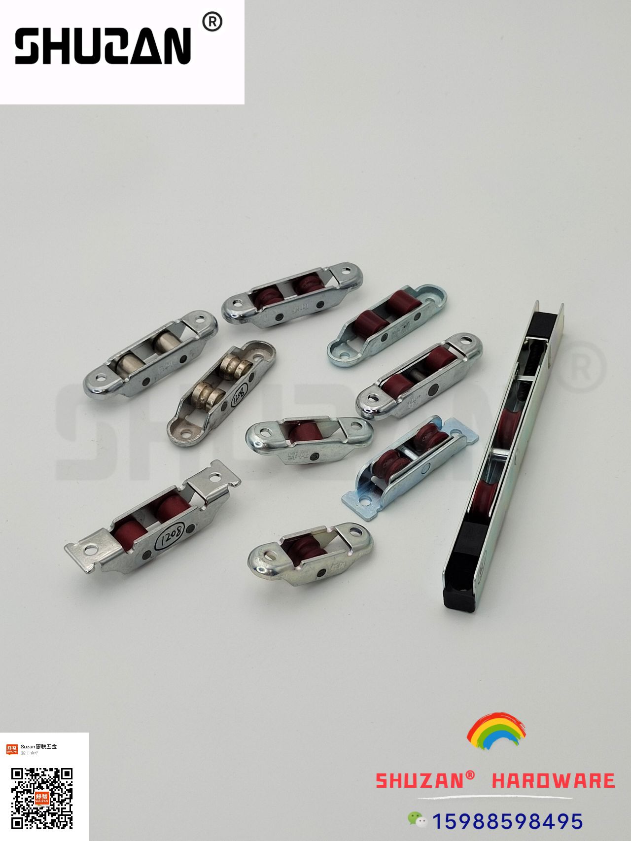 The Shuzan sliding wheels are sturdy and durable. The sliding wheels for sliding doors, glass doors and cabinet doors are all suitable for Shuzan Item Picture