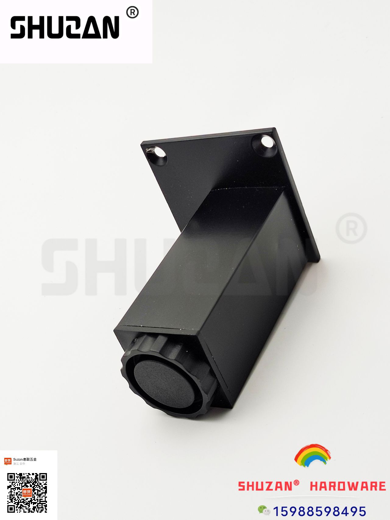 The black and simple style of the Shuzan hardware cabinet legs are sturdy, durable, elegant and generous, exclusively for foreign trade details Picture