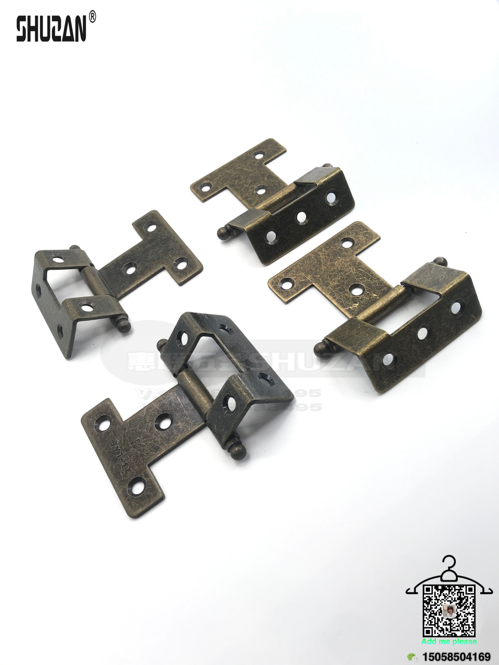 Dimensiones de bisagras todas las especificaciones de bisagras universales todas las bisagras madre hijo accesorios de hardware bisagras de tipo reforzado bisagras de gabinete shuzan Specification image