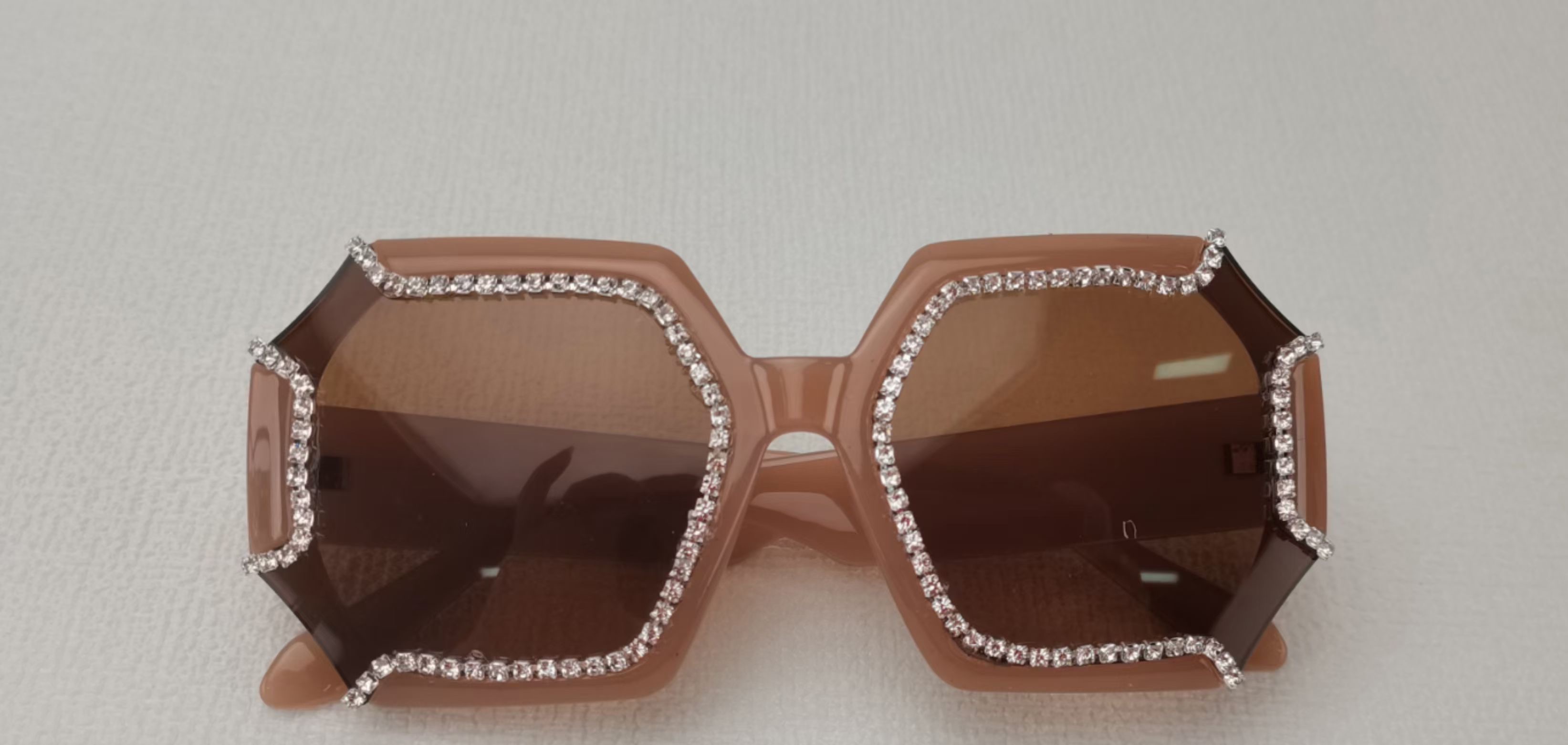 太阳镜/女士墨镜/镶钻墨镜细节图