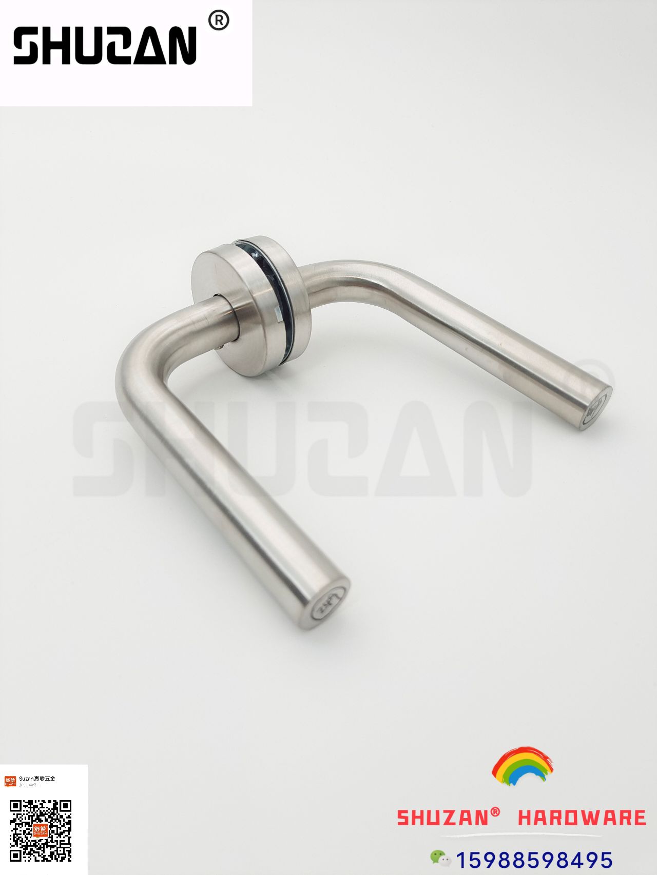 Shuzan silver wood door handle multi-especificación boutique handle fuerte y duradero no es fácil de oxidar Item Picture