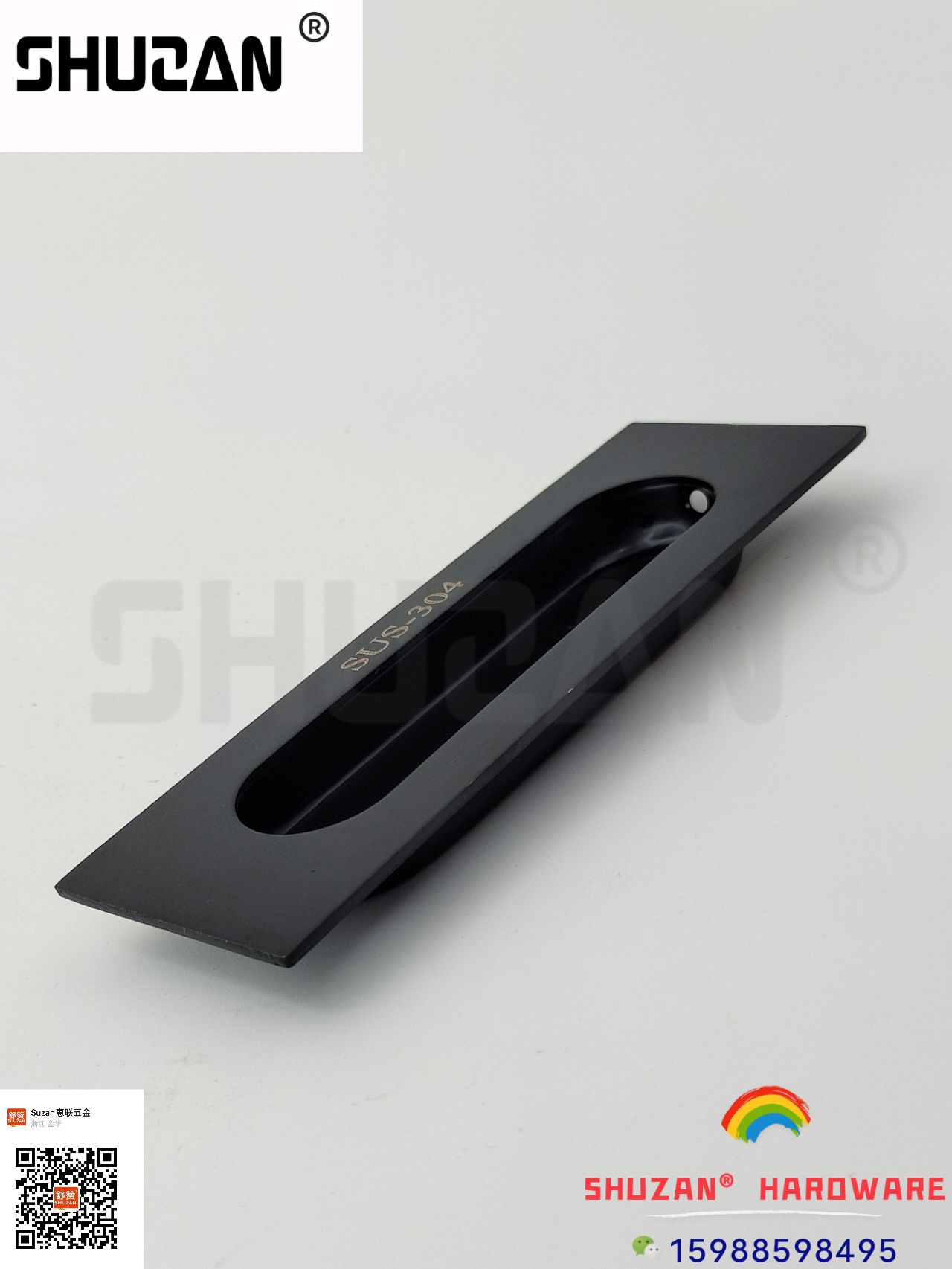 The black concealed buckle Shuzan concealed buckle handle is exquisite, beautiful, sturdy and durable. Shuzan quality, exclusively for foreign trade details Picture