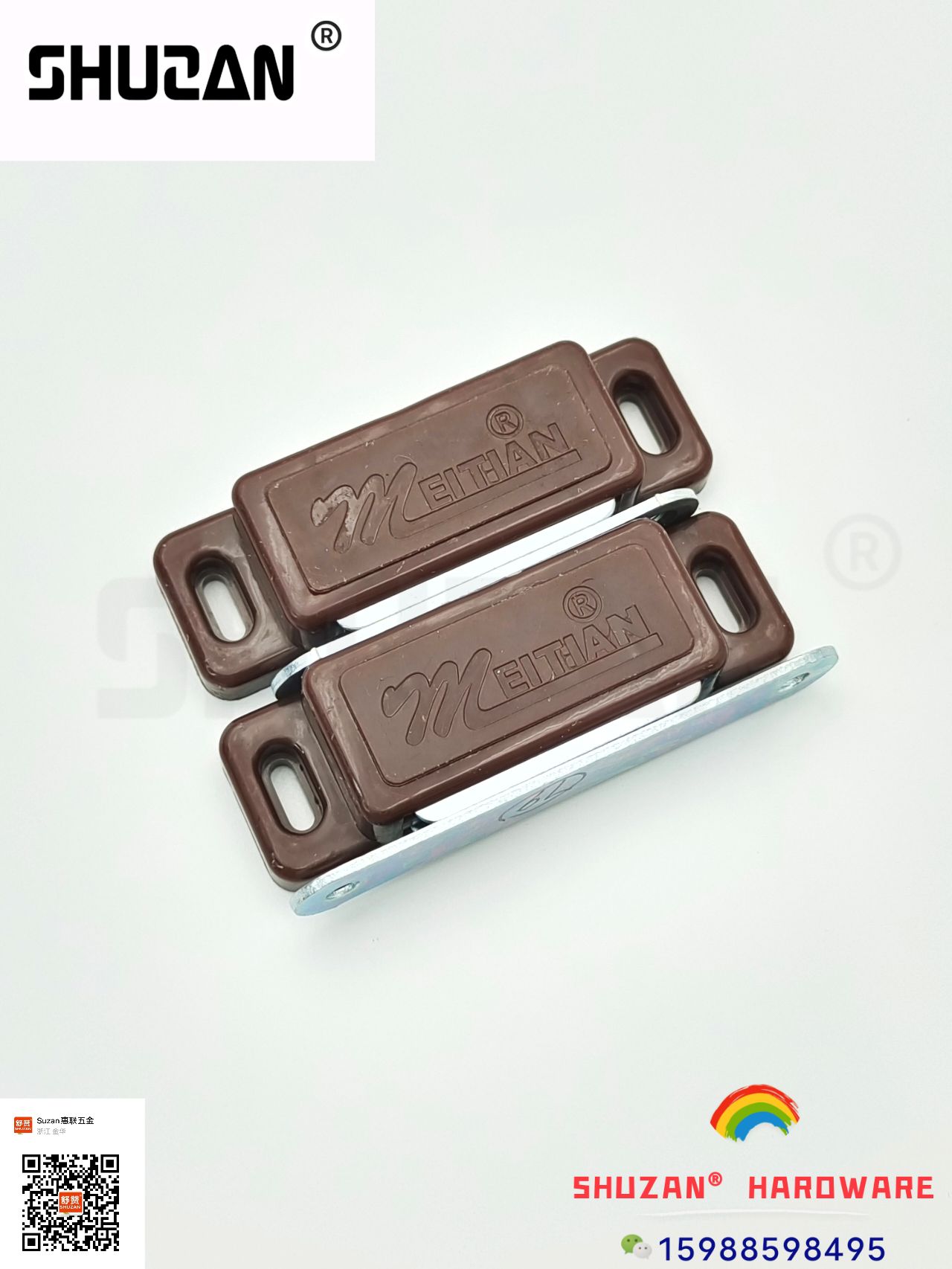 Shuzan magnetic clamps, hardware magnetic stickers and magnetic strips are sturdy and durable. They come in a variety of styles and are available in classic red designs Specification image