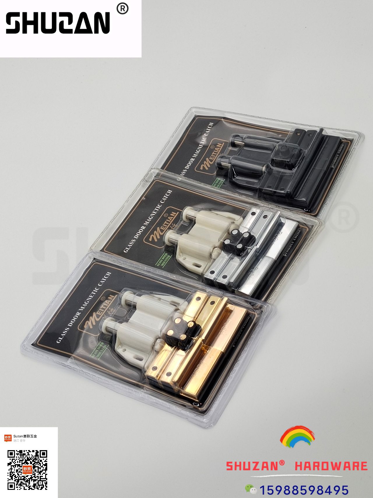 High-quality stainless steel floor touch door, high-quality silent door stop, hardware accessories, strong magnetic door stop, with packaging Item Picture