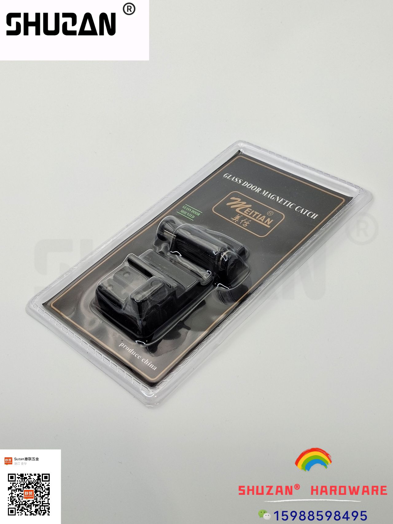High-quality stainless steel floor touch door, high-quality silent door stop, hardware accessories, strong magnetic door stop with packaging, door stop Specification image