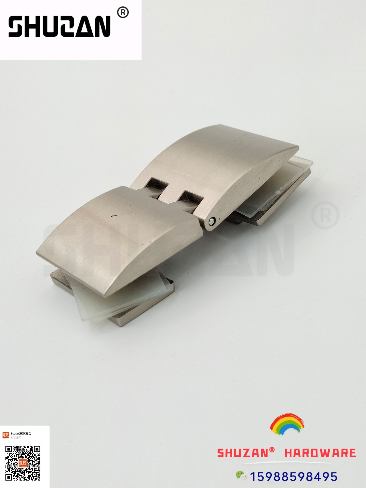 Shuzan glass hinge alloy is used to create multi-specification flexible opening and closing hardware hinges details Picture