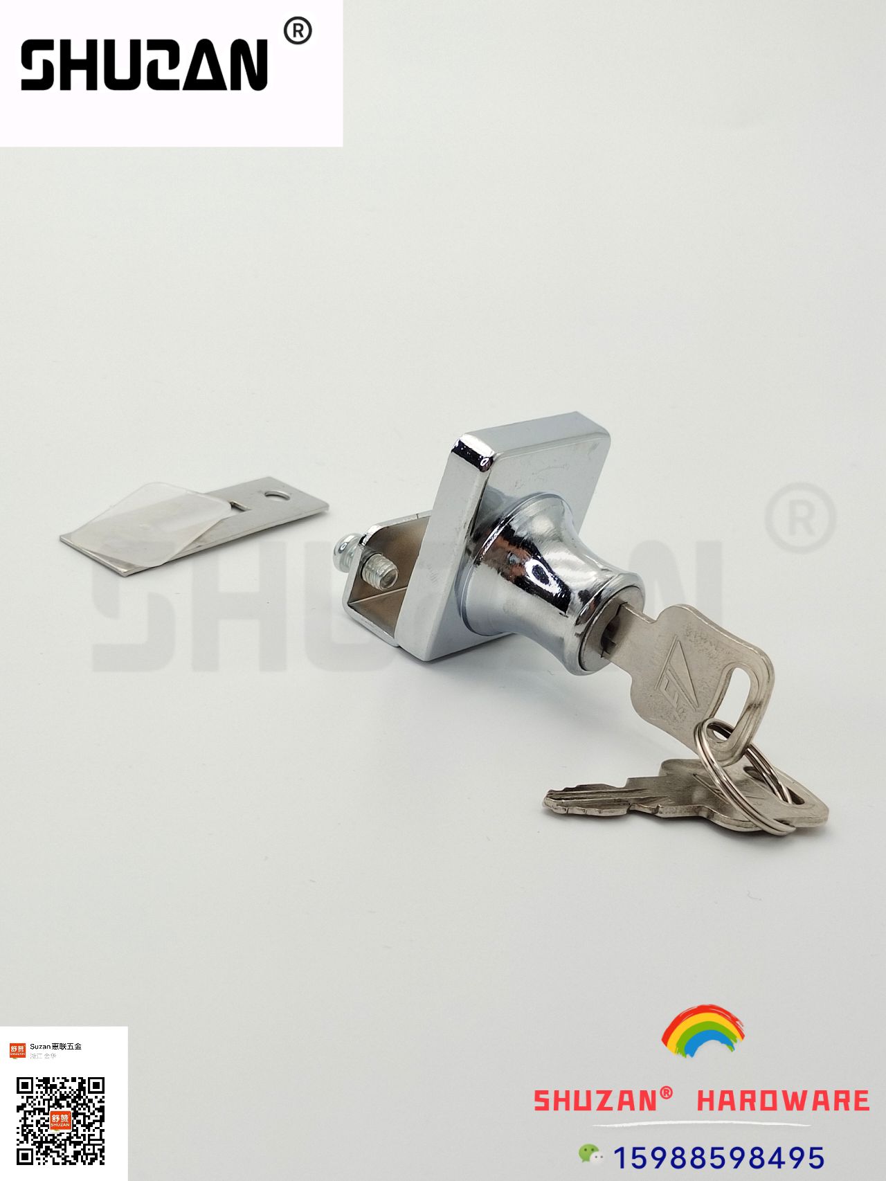 Shuzan hardware drawer locks are sturdy and durable. Sizes and specifications are exclusively supplied for export. Shuzan drawer locks details Picture