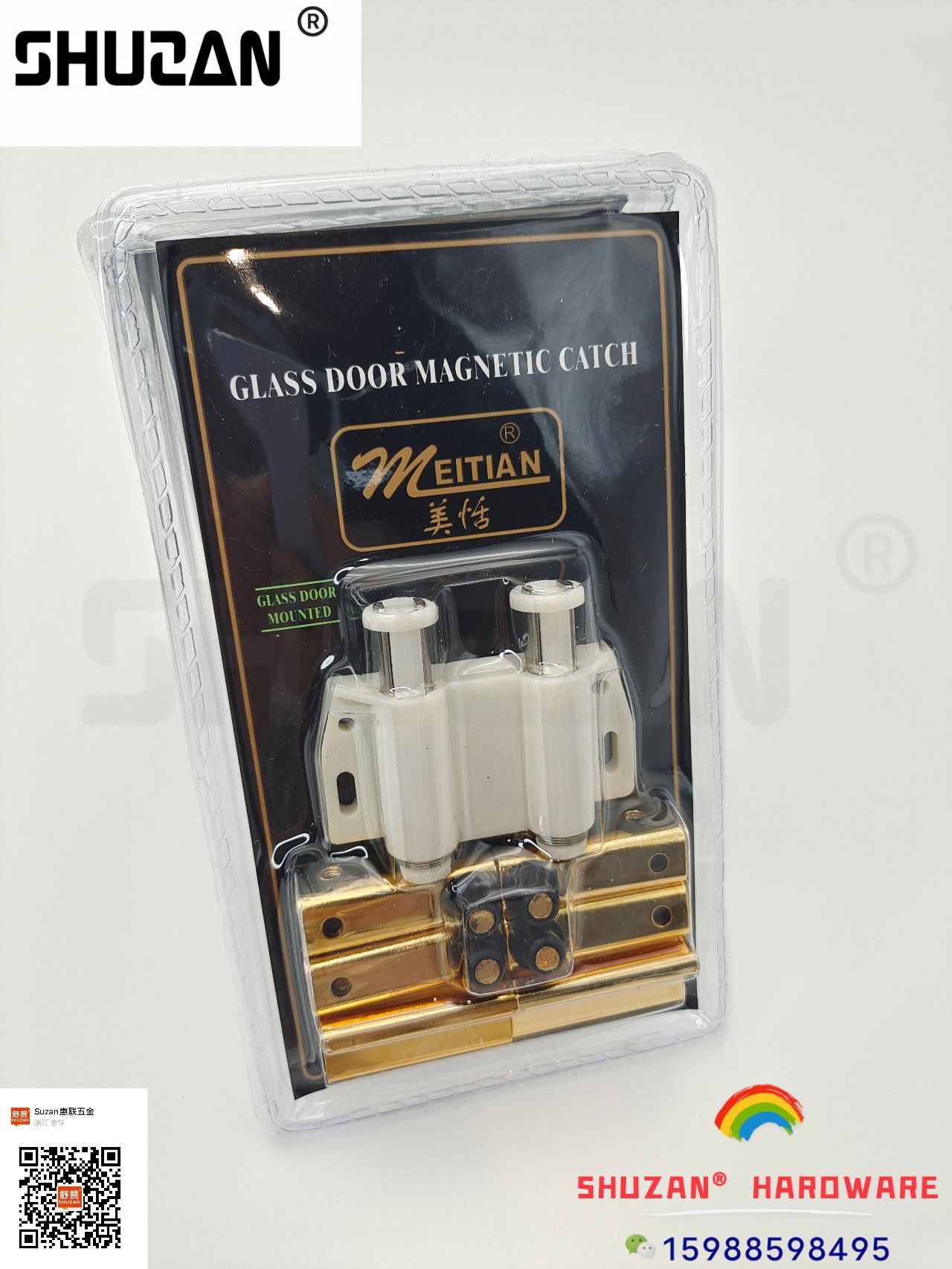 High-quality stainless steel floor touch door, high-quality silent door stop, hardware accessories, strong magnetic door stop, with packaging Application Scenario