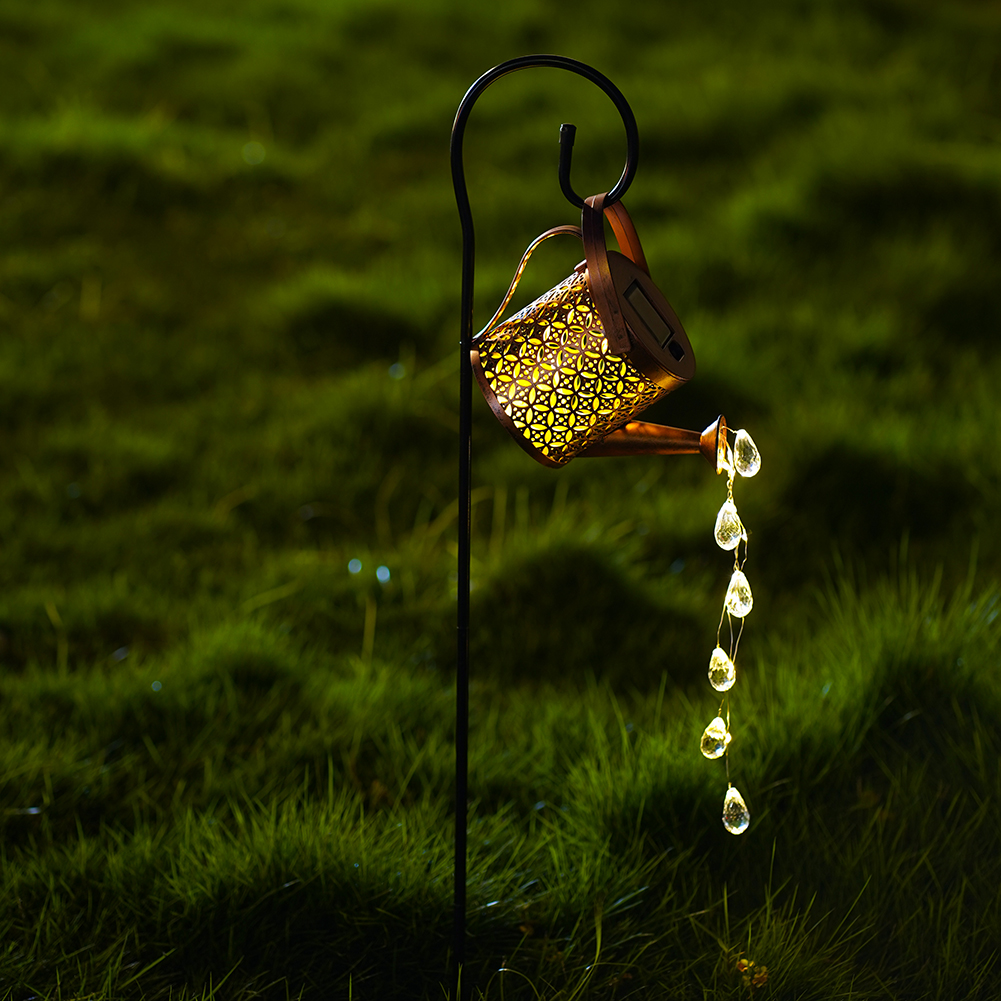 Attractive Osram Amazon Outdoor Courtyard Villa Decoration Solar Ambient Lighting Shadow Lights Water Bottle Lights Water Drop Lights LED Solar Lights 20130 Specification image
