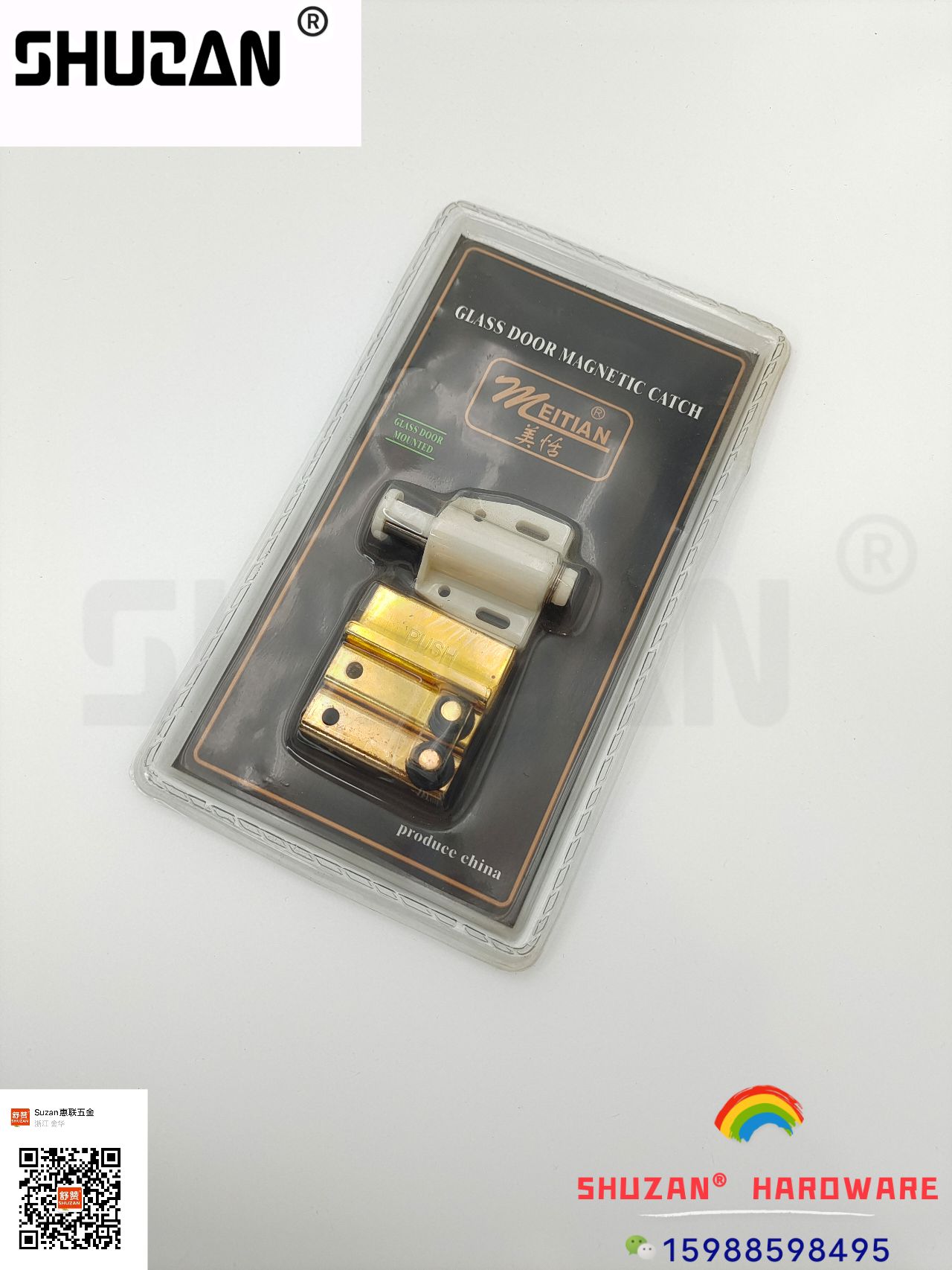 High-quality stainless steel floor door knockers, high-quality silent door stops, hardware accessories, strong magnetic door stops with packaging