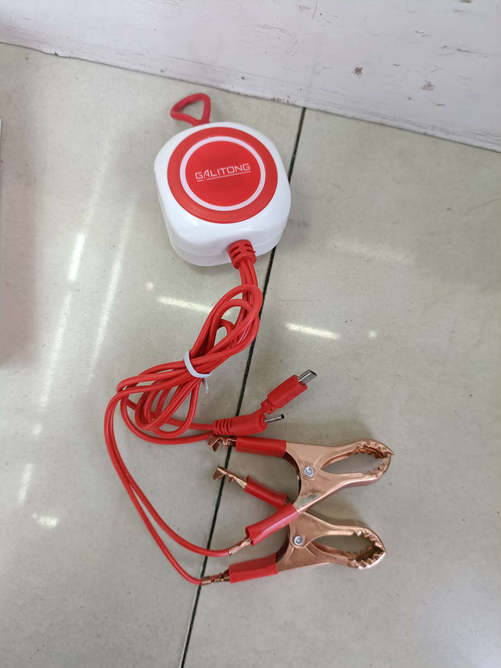 2USB side USB dual red clip charger detail image 6