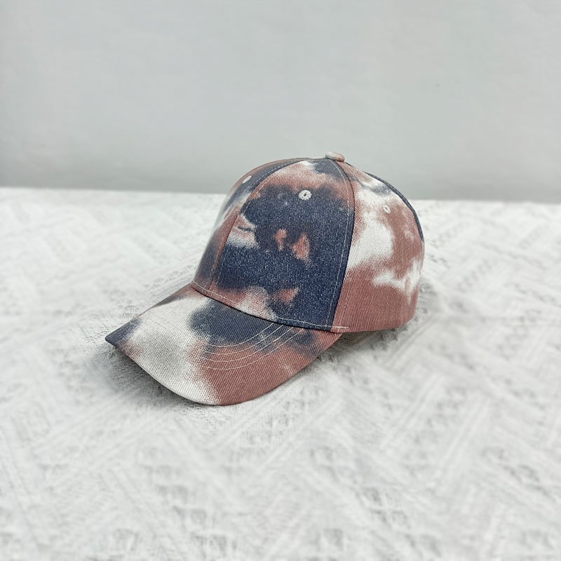 Other colorful tie-dyed gradient baseball caps, baseball caps, spring and summer sunshade fashion trends, adult caps, outdoor sun hats, big brand recommendations details Picture