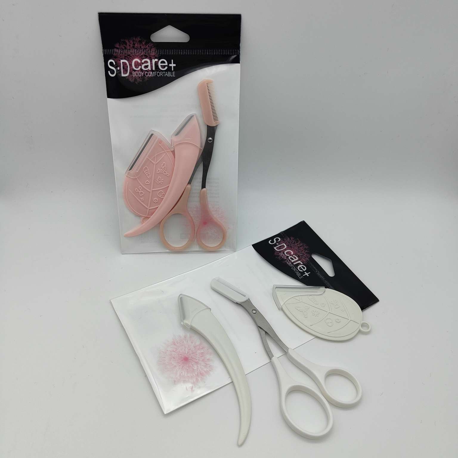 SD-22041#修眉3件修眉套装眉剪带梳子修眉刀26414仙得丽化妆工具详情图7