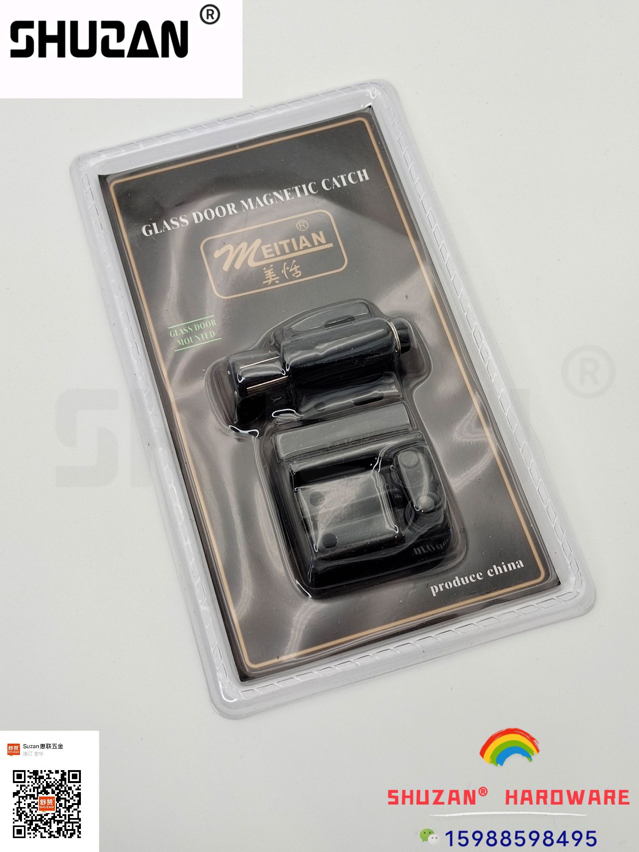 High-quality stainless steel floor touch door, high-quality silent door stop, hardware accessories, strong magnetic door stop with packaging, door stop