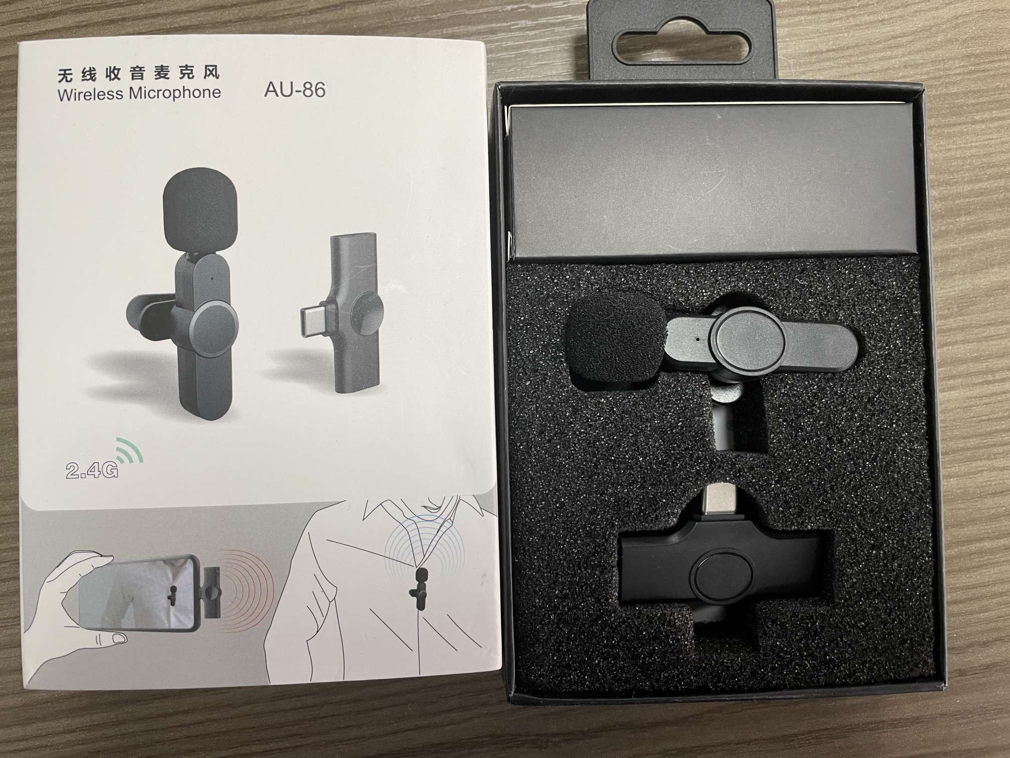 Lapel microphone, wireless microphone, live streaming equipment, wireless microphone, Bluetooth microphone