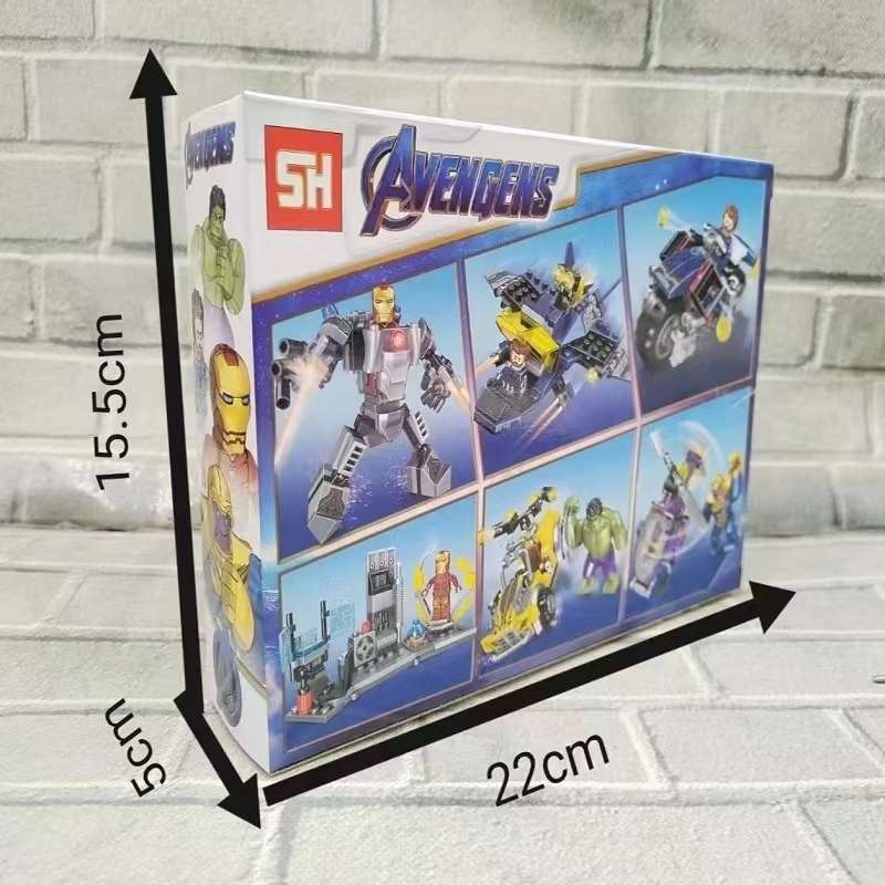 Marvel building blocks, Avengers, Iron Man, Thanos and Captain America children's educational building toys, boy building gifts detail image 2
