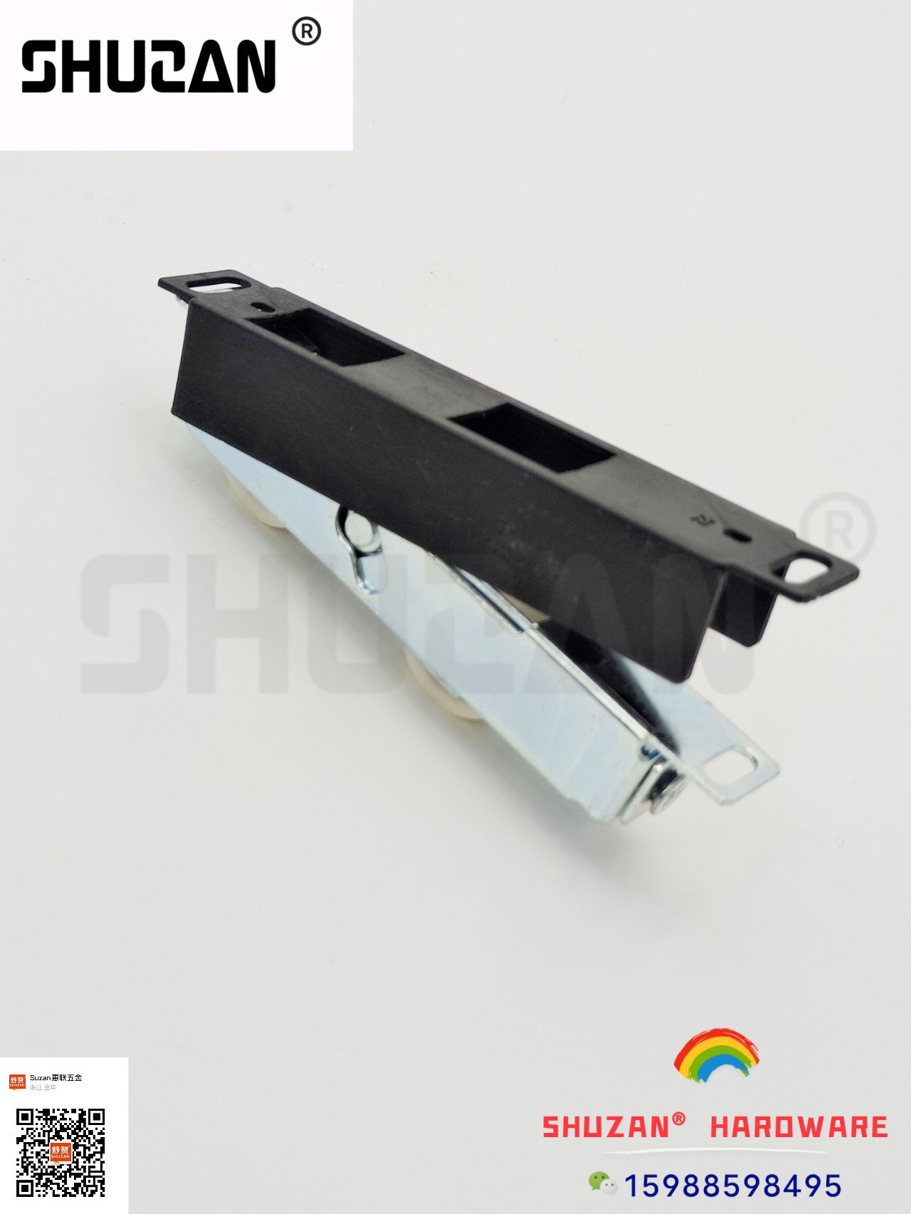 Polea guía de la rueda polea de la puerta de traslación polea de la puerta de desplazamiento galvanizada polea de engrosamiento anti-destapamiento aleación de zinc de alta calidad shuzan