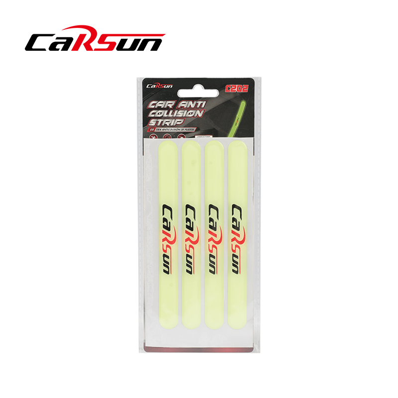 Car door bowl luminous reflective stickers, handle protection stickers, handle decoration, door bowl stickers, scratch resistance, anti-collision strips, carbon fiber Item Picture