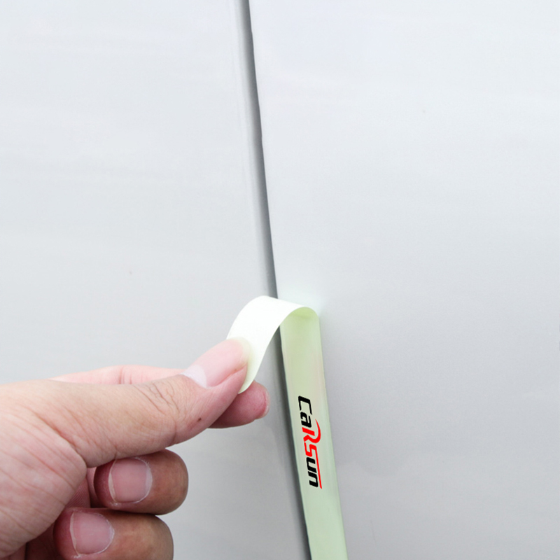 Car door bowl luminous reflective stickers, handle protection stickers, handle decoration, door bowl stickers, scratch resistance, anti-collision strips, carbon fiber details Picture