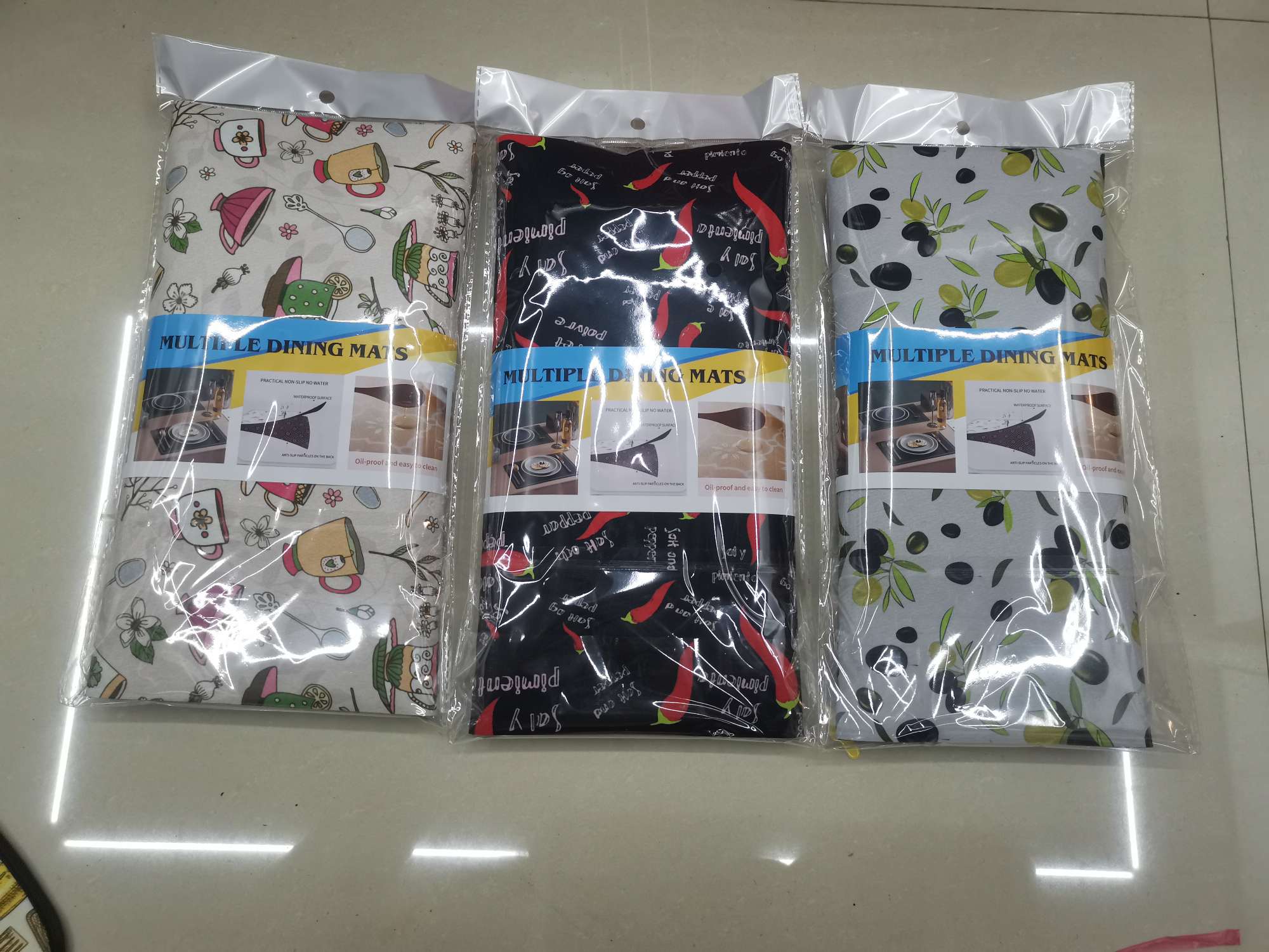 餐垫/隔热餐垫/餐桌垫白底实物图