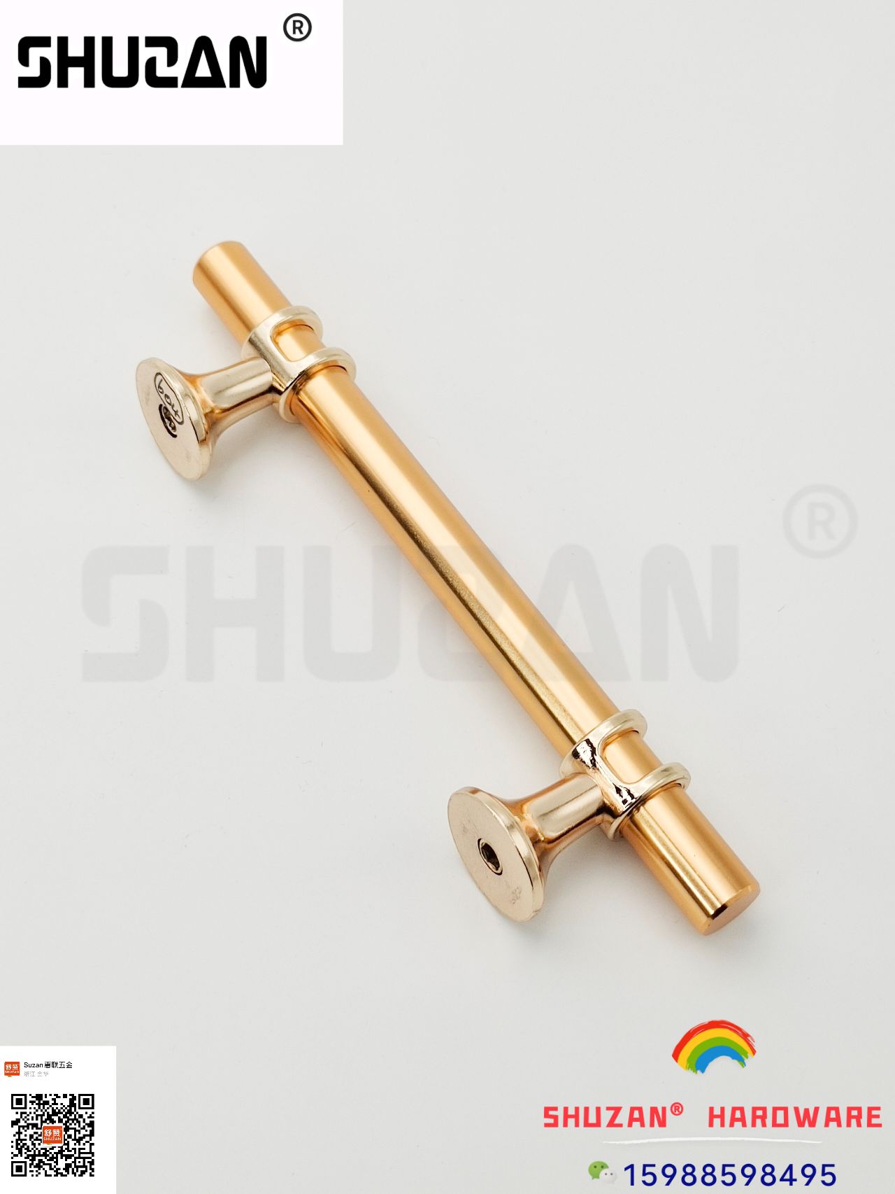 Shuzan hardware handles: Golden handles with smooth touch. Shuzan handles are exclusively for foreign trade