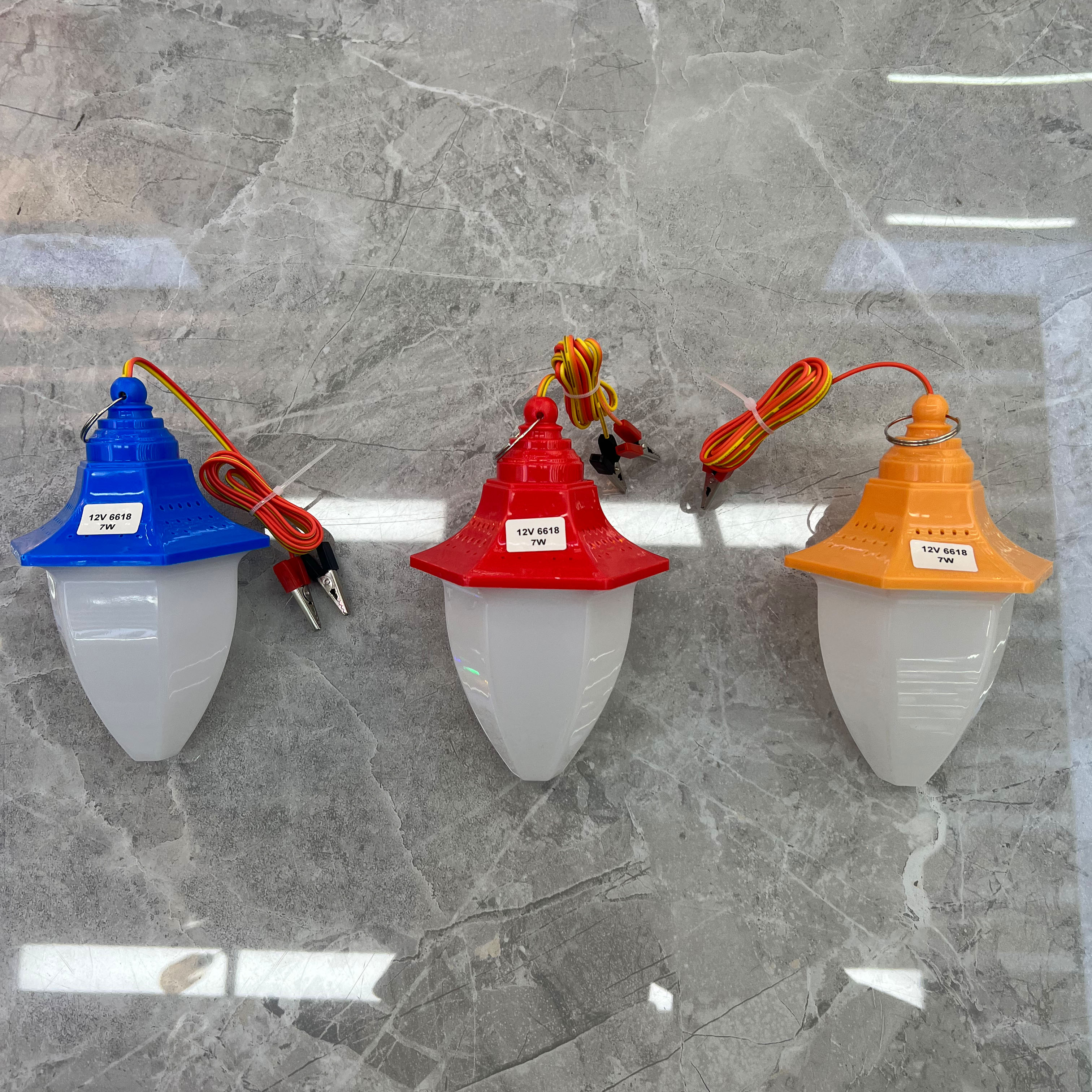 DC12V-6618 18W 1.5-meter red and yellow wire with clip 12V emergency light details Picture