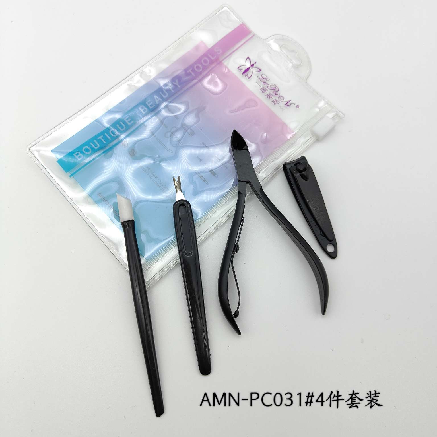 AMN-PC031#4件套装美甲工具指甲钳指甲挑去死皮叉死皮剪26414仙得丽化妆工具详情图1