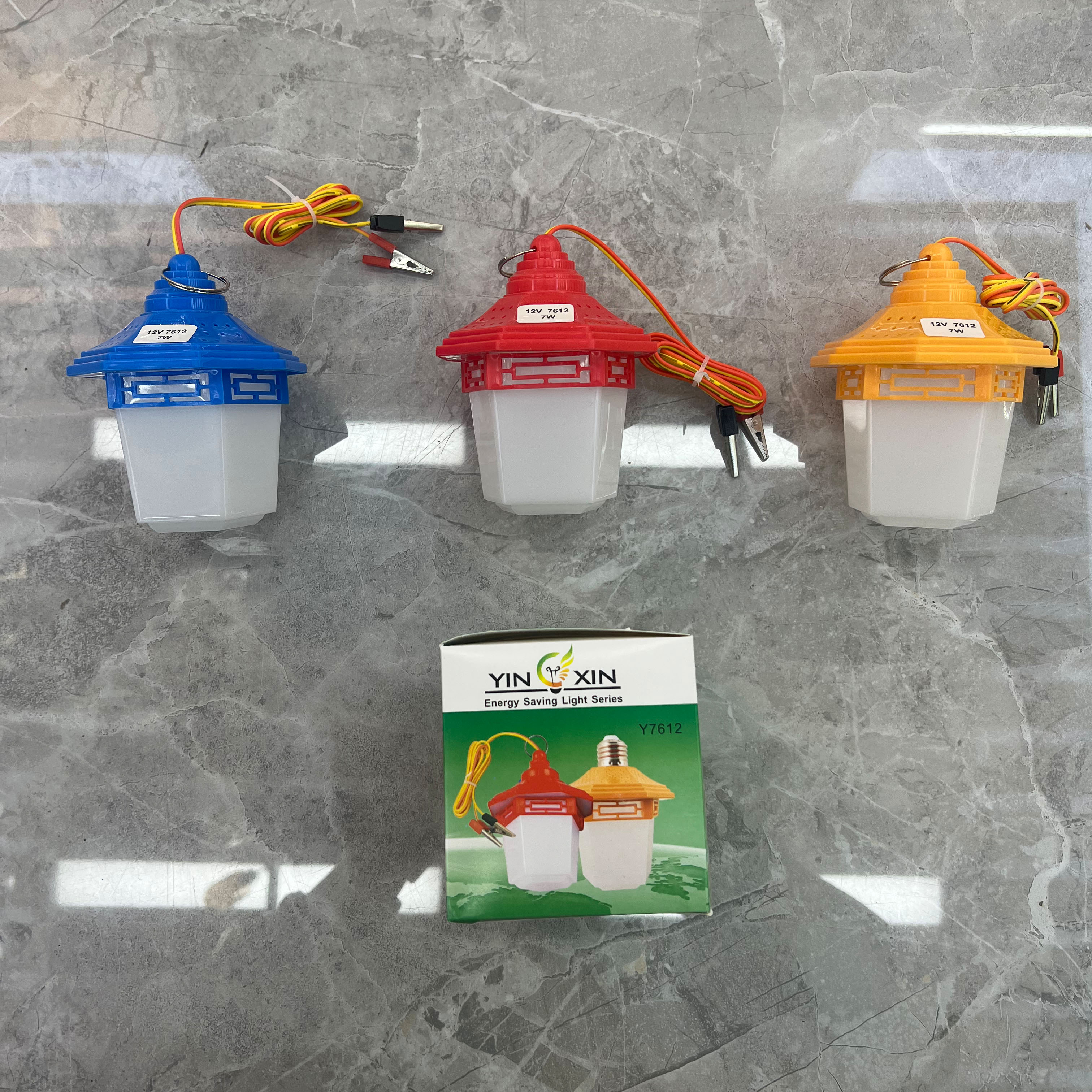 DC12V-7612 18W 1.5-meter red and yellow wire with clip 12V emergency light details Picture
