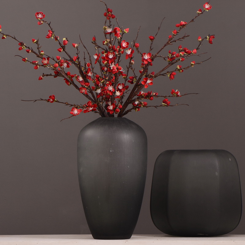 东篱/仿真梅花枝/小腊梅白底实物图